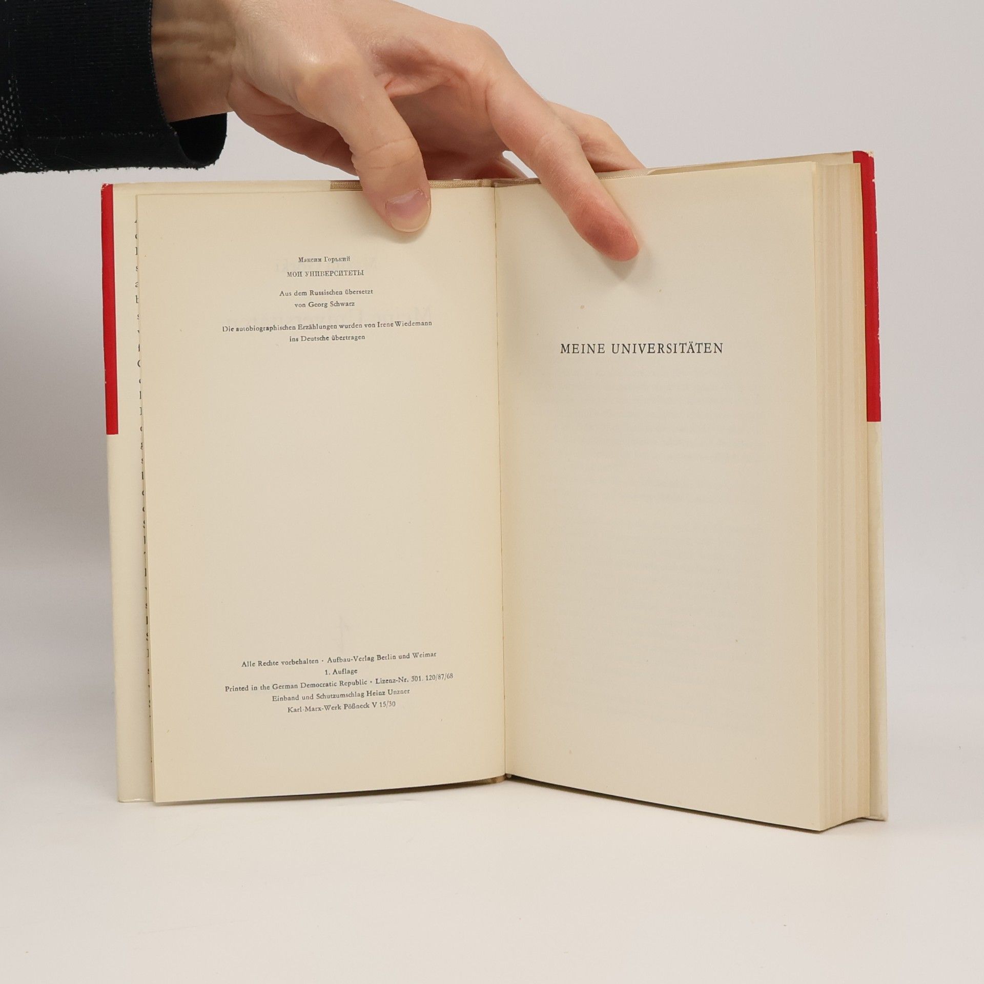Maxim Gorki Meine Universitäten