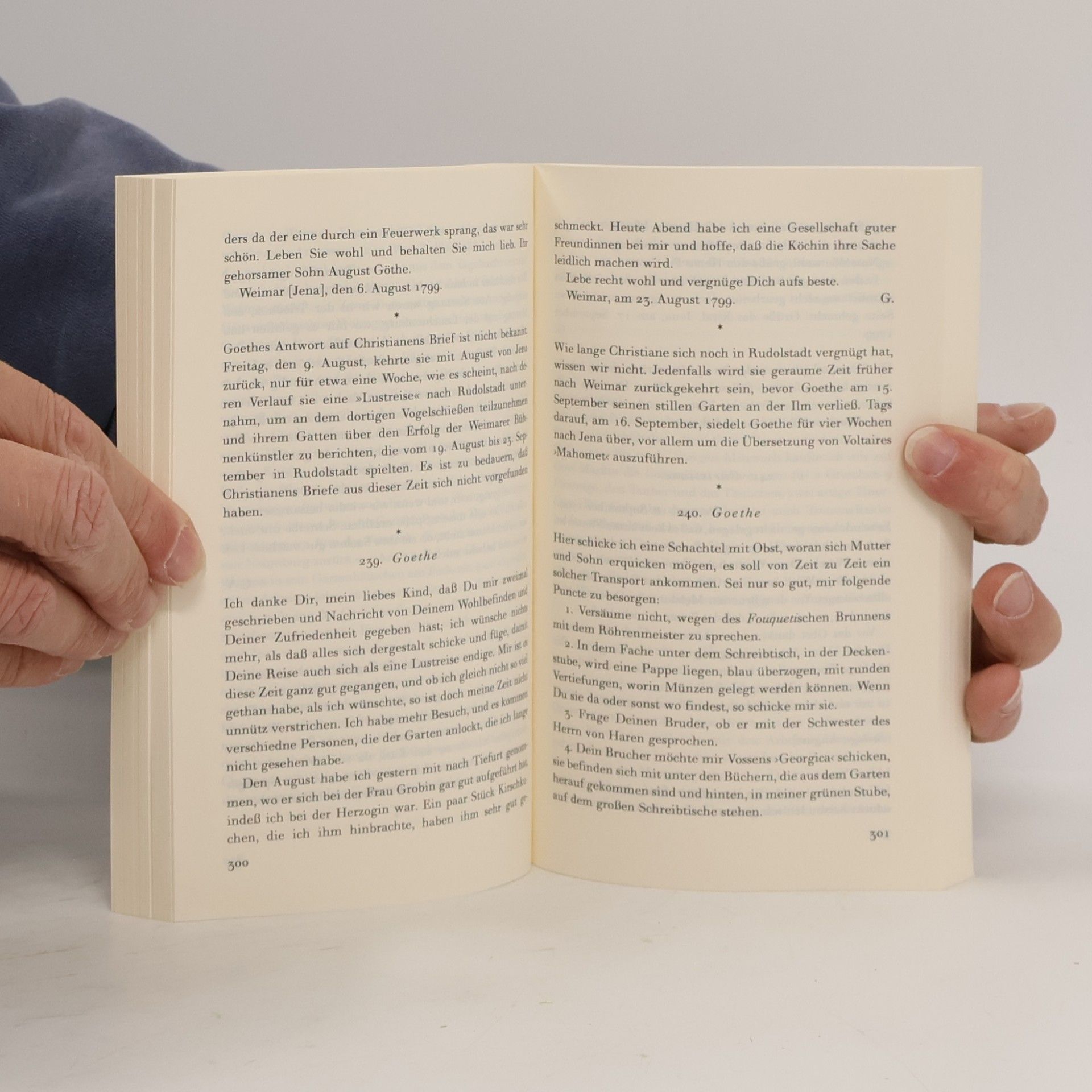Hans Gerhard Gräf Goethes Briefwechsel mit seiner Frau. 1. Band + 2. Band