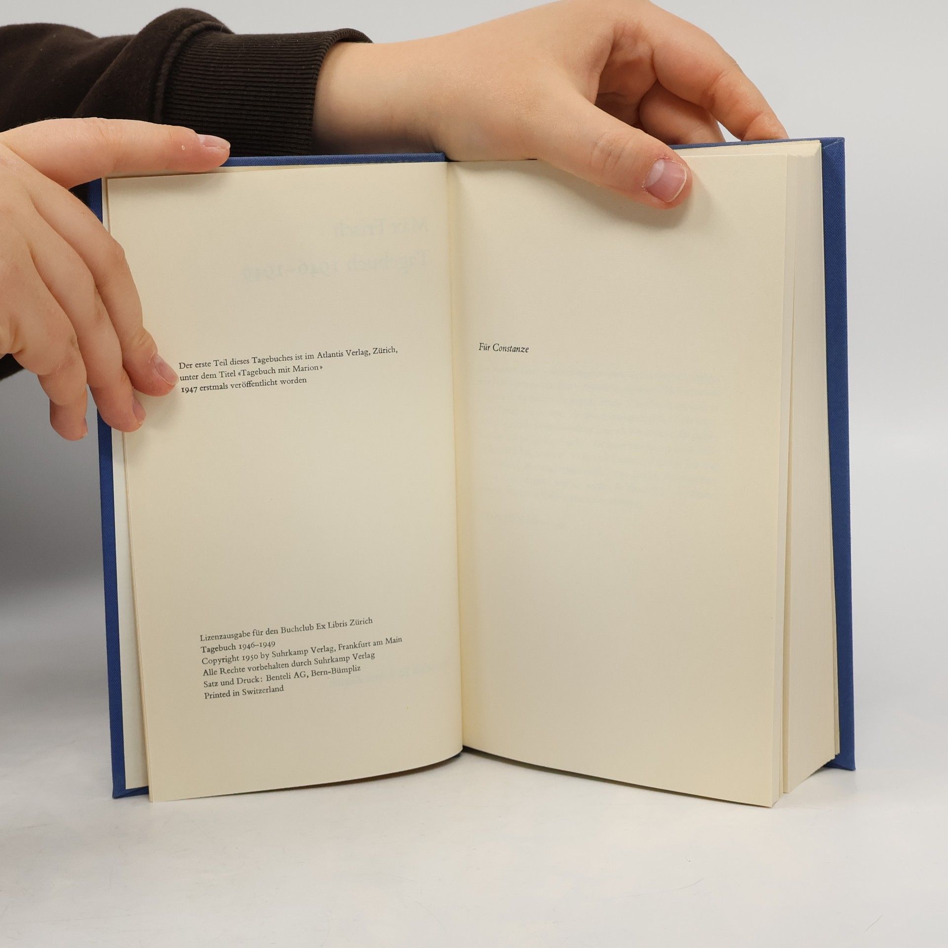 Max Frisch Tagebuch 1946—1949
