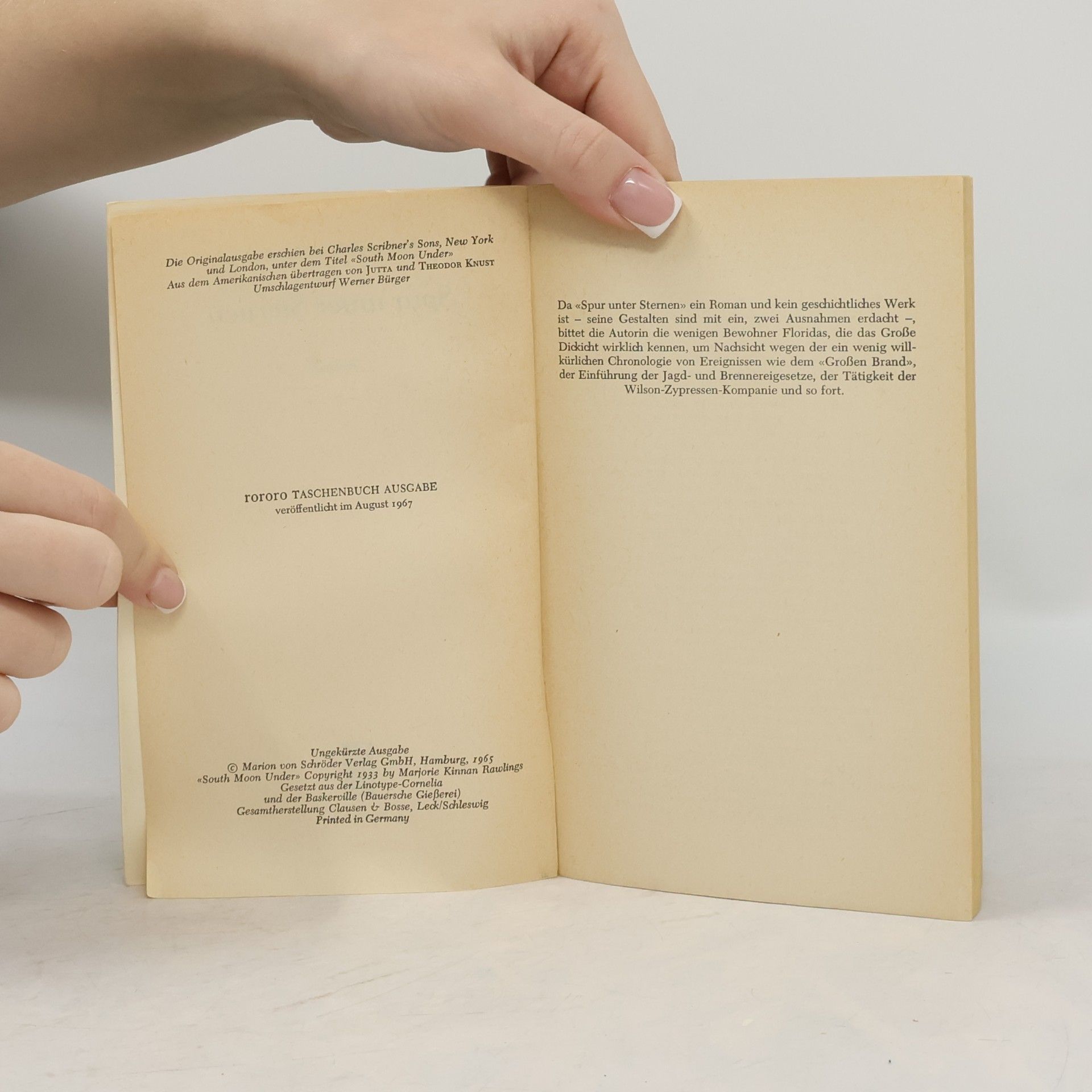 Marjorie Kinnan Rawlings Spur Unter Sternen