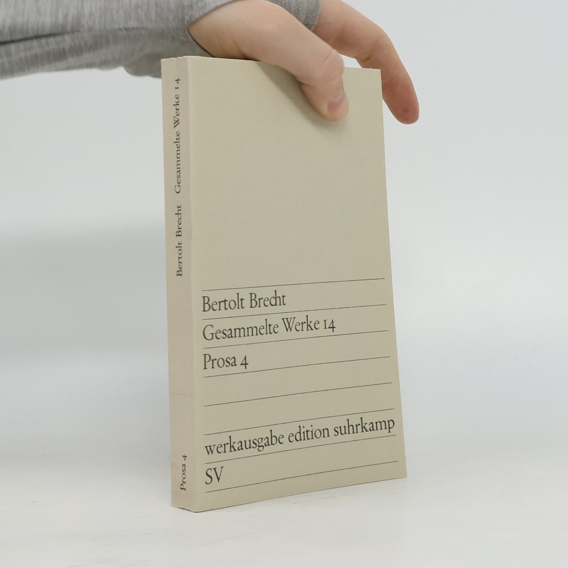 Bertolt Brecht Gesammelte Werke 14. Prosa 4