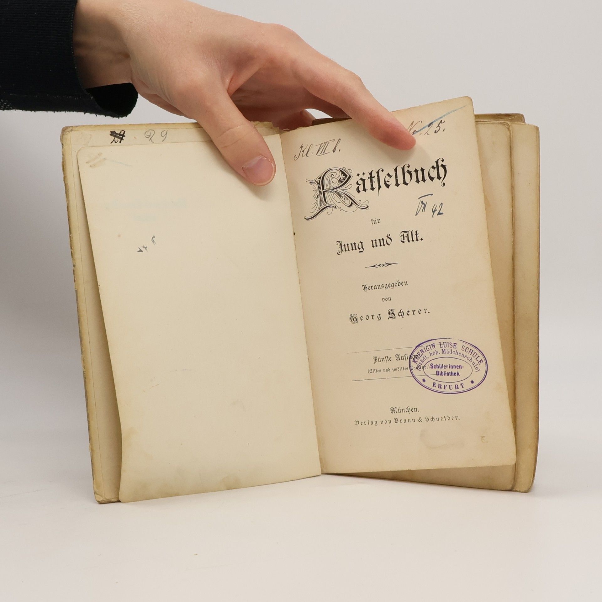 Georg Scherer Rätselbuch für Jung und Alt