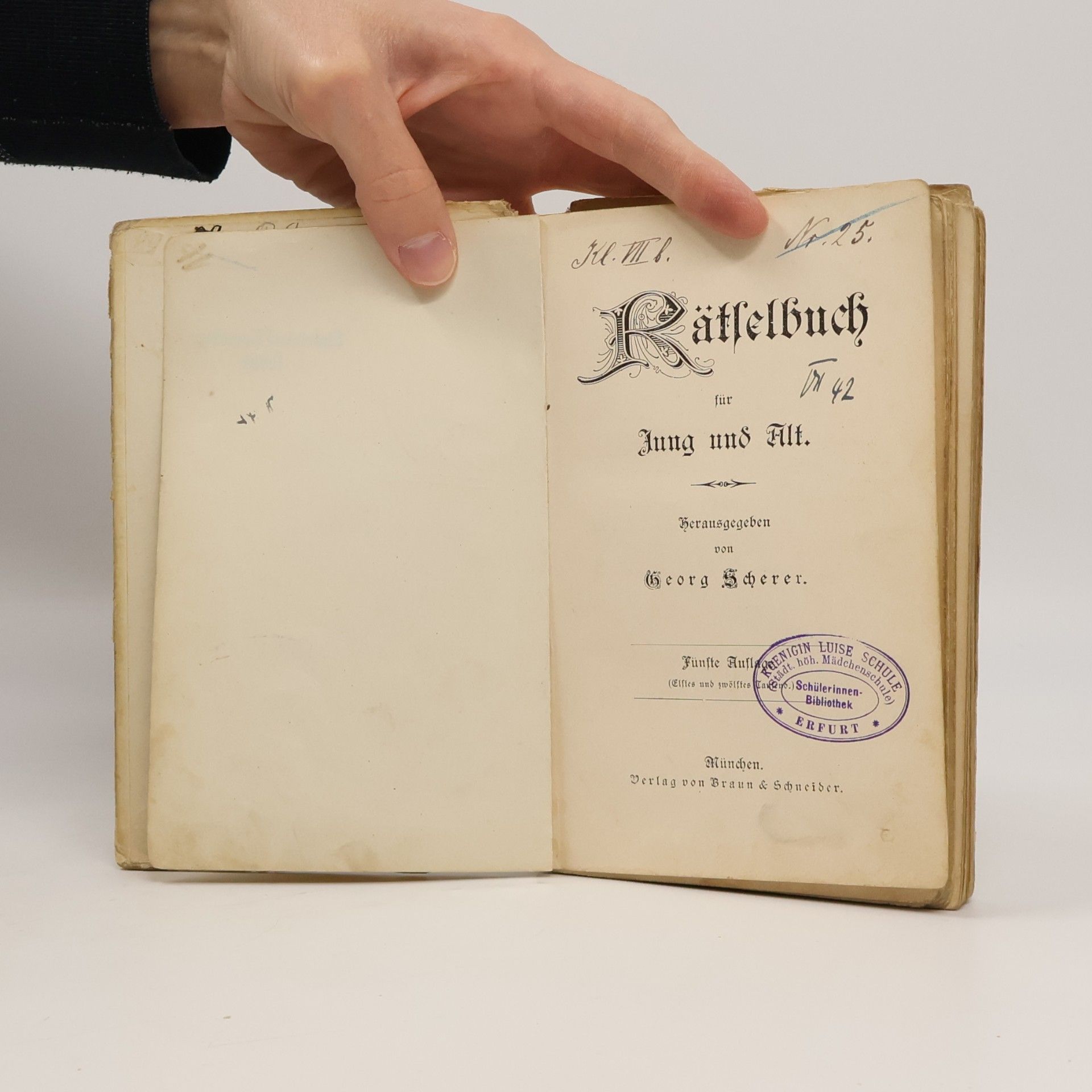 Georg Scherer Rätselbuch für Jung und Alt