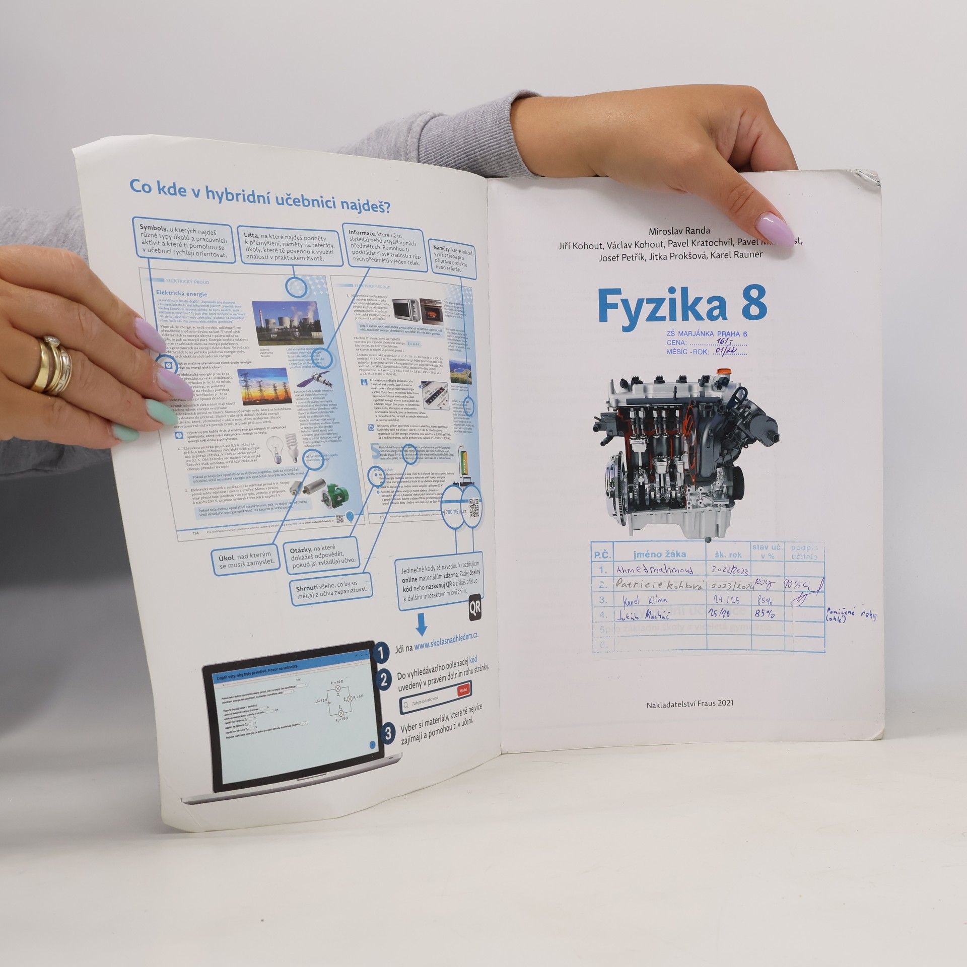 Kolektiv autorů Fyzika 8. Hybridní učebnice