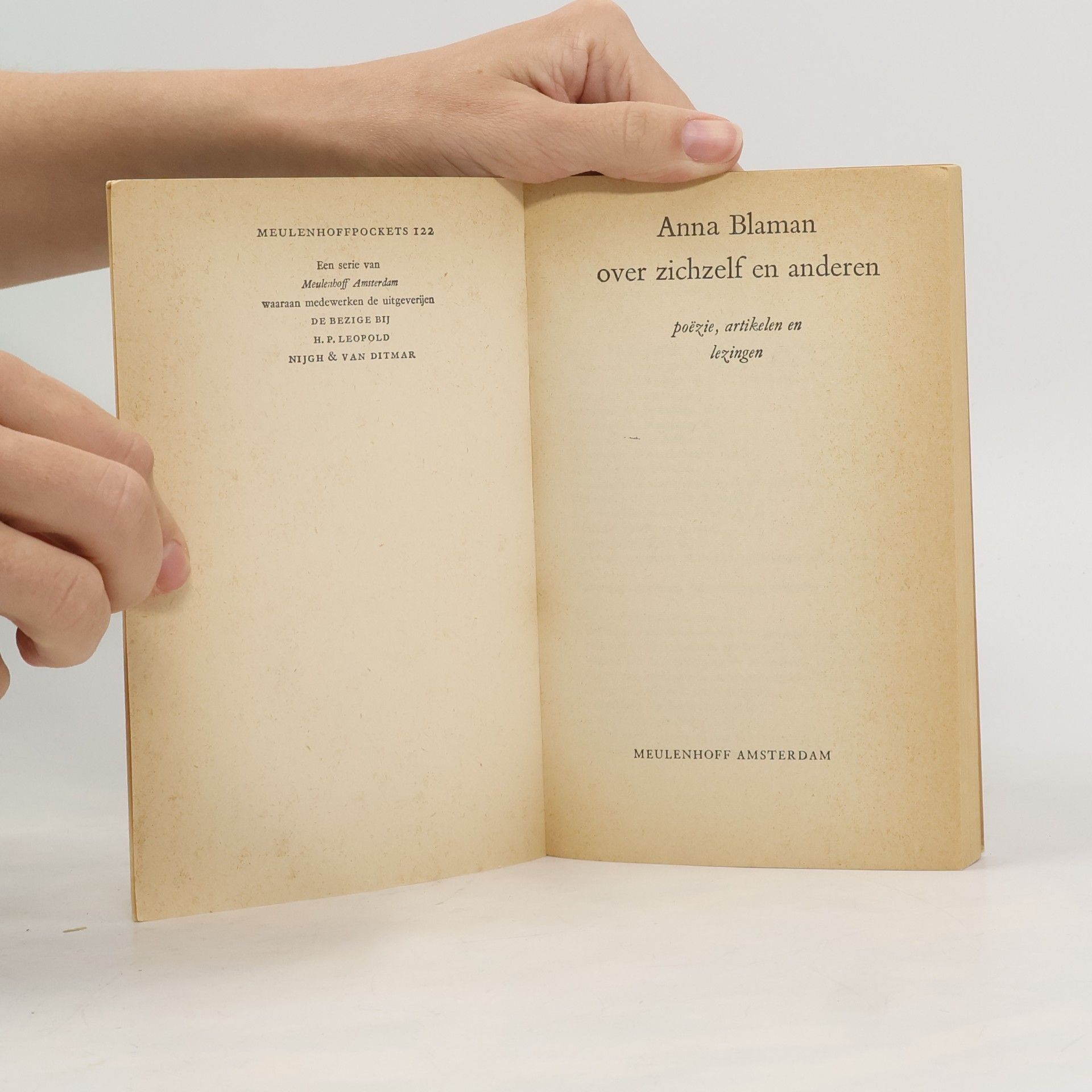 Anna Blaman Over zichzelf en anderen