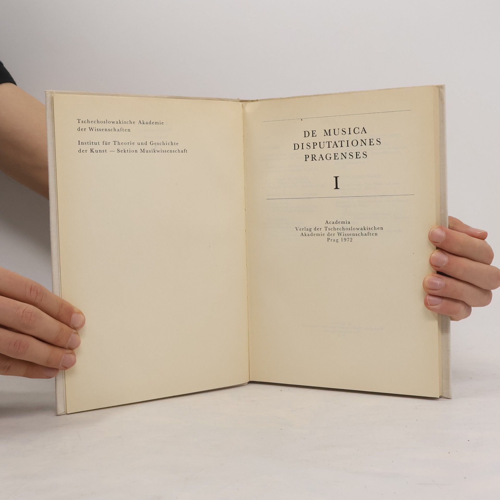 Autorenkollektiv De musica disputationes pragenses I