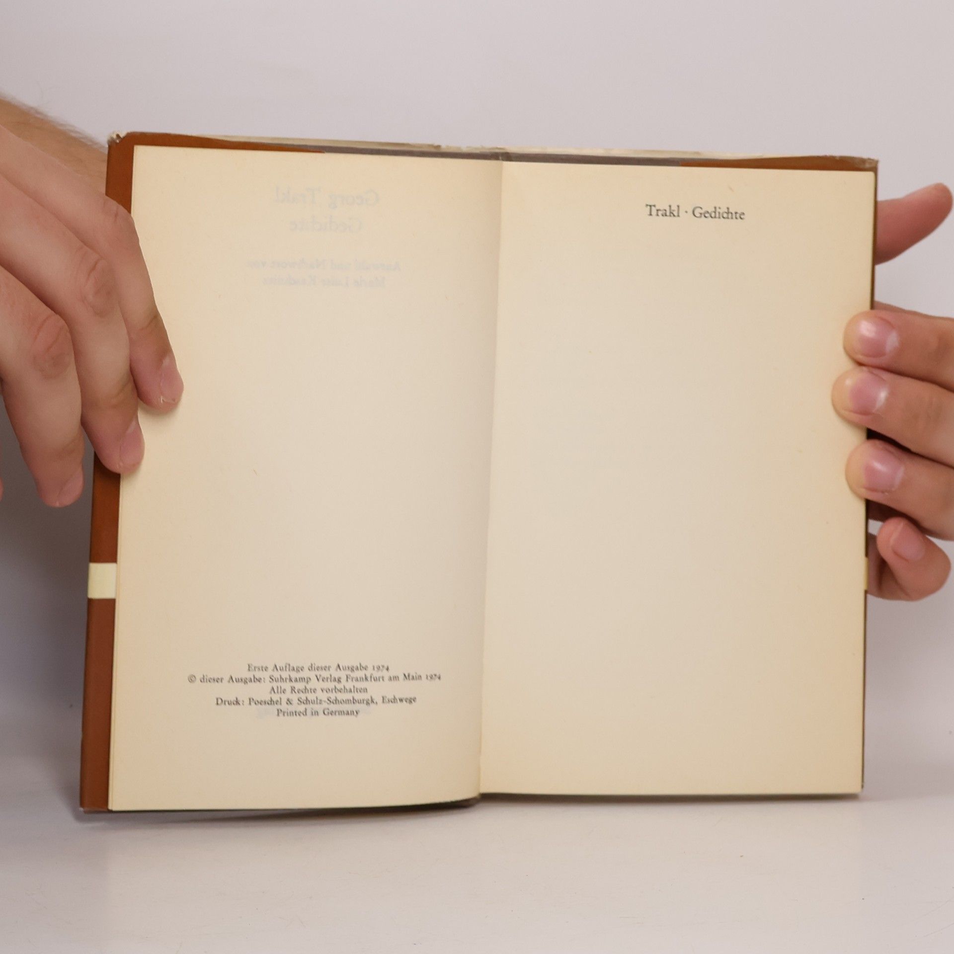 Georg Trakl Gedichte