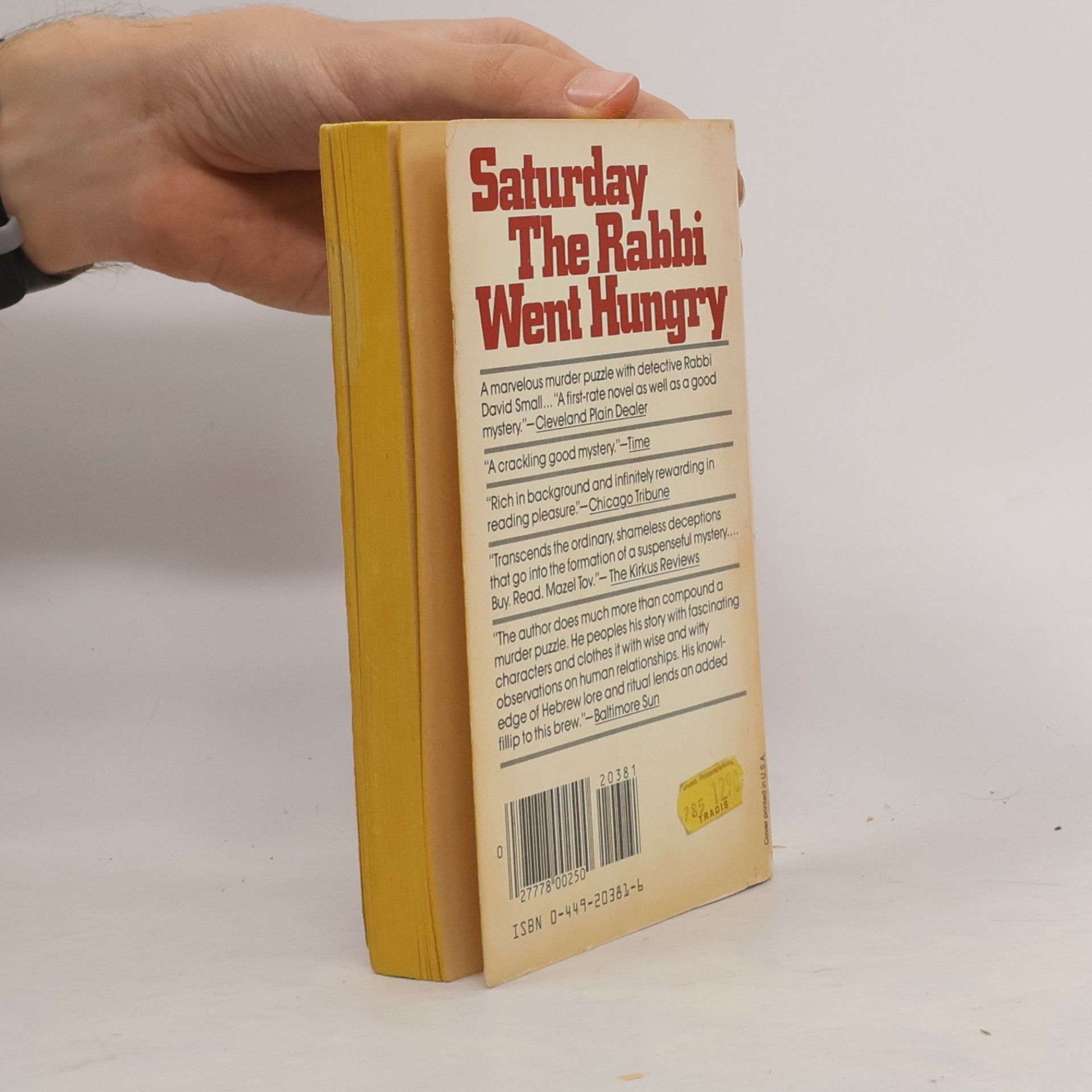Harry Kemelman Saturday The Rabbi Went Hungry