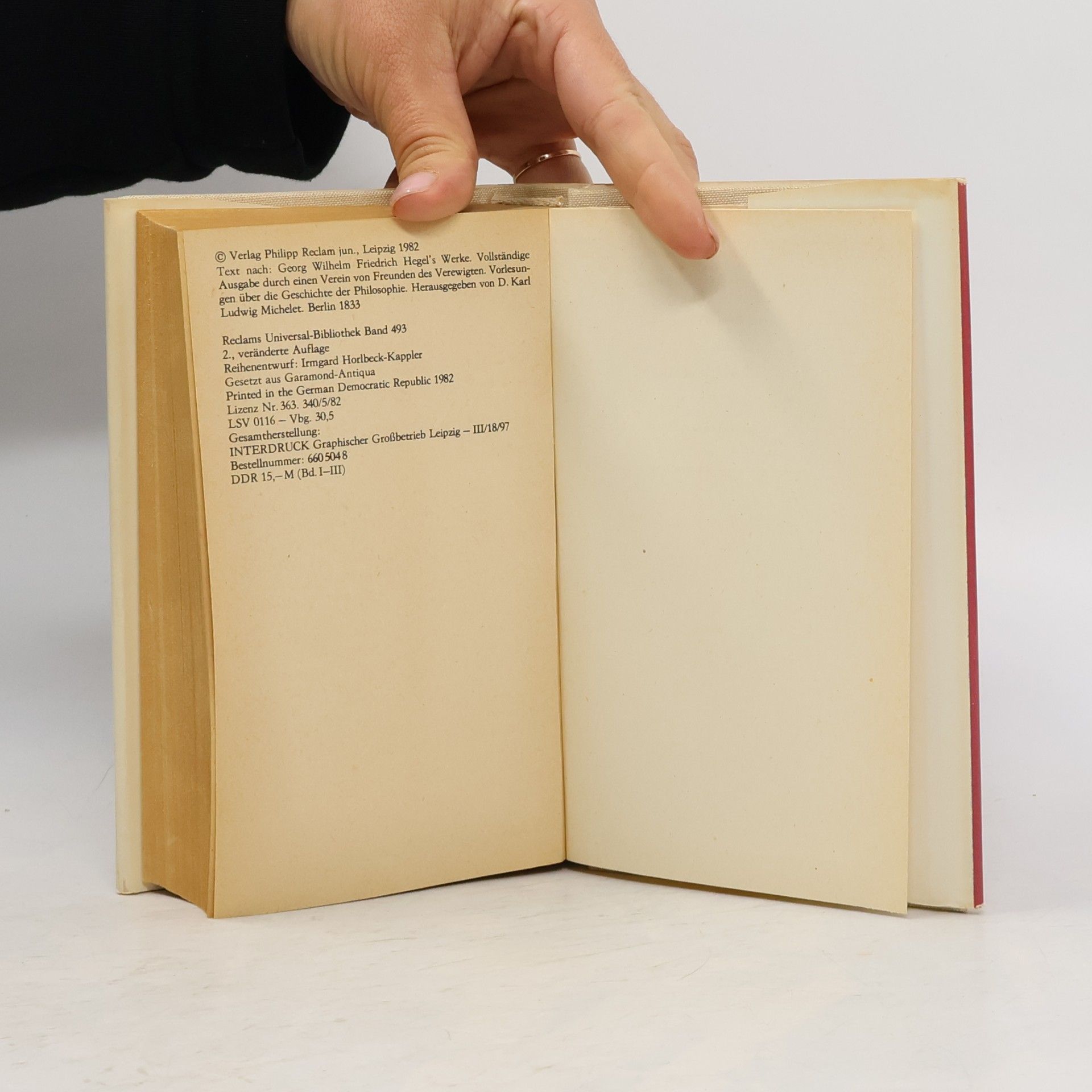 Hegel Vorlesungen über die Geschichte der Philosophie. Band III