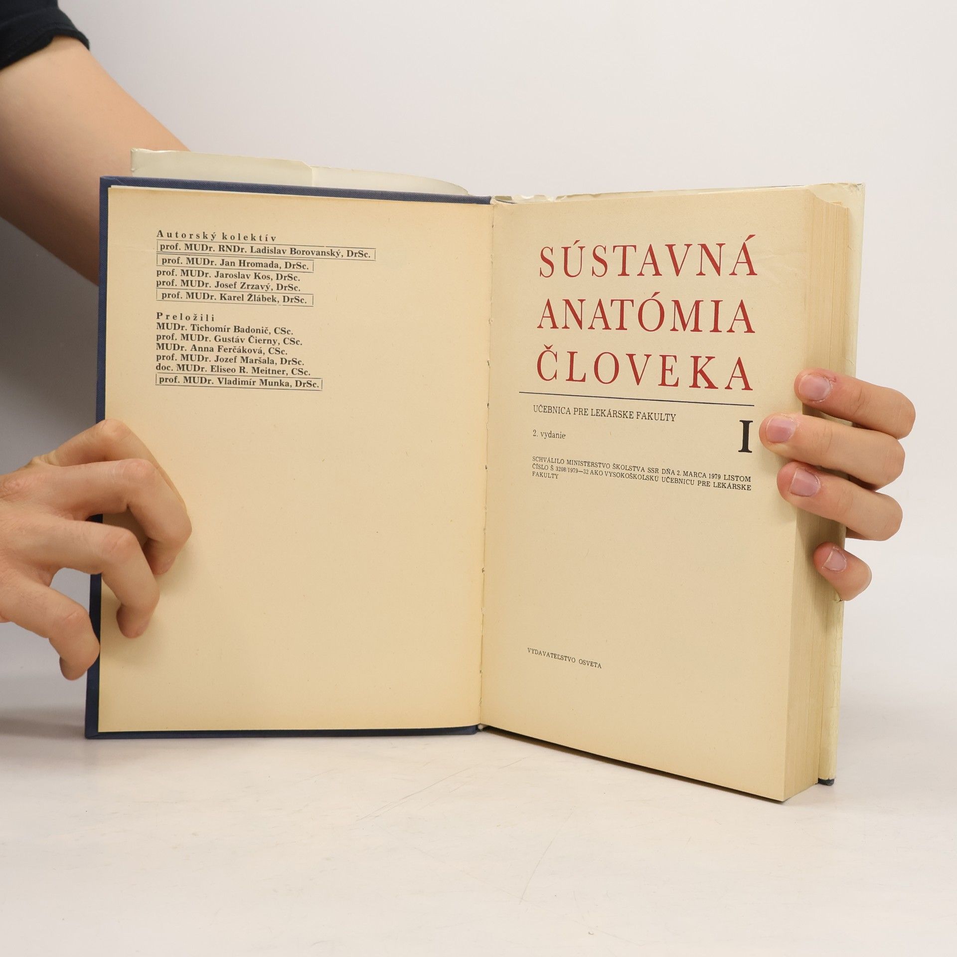 Autorenkollektiv Sústavná anatómia človeka I. Díl