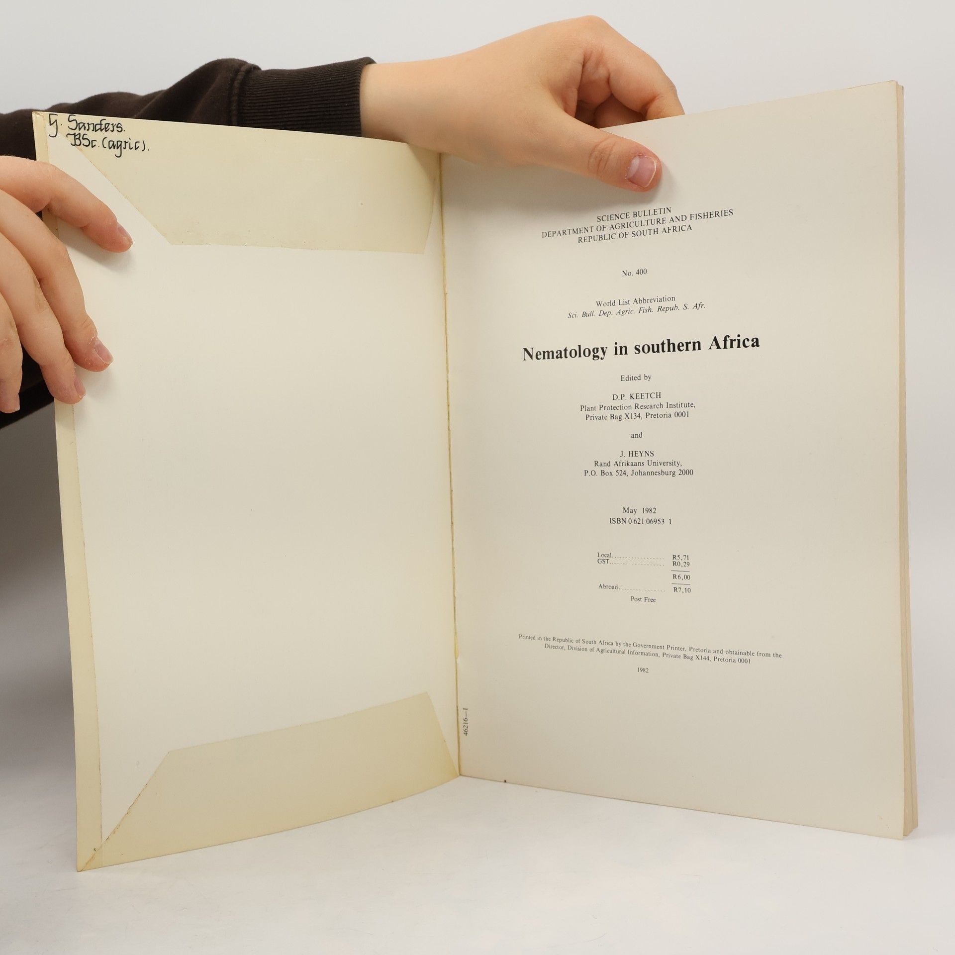 Various authors Plant nematology in southern Africa