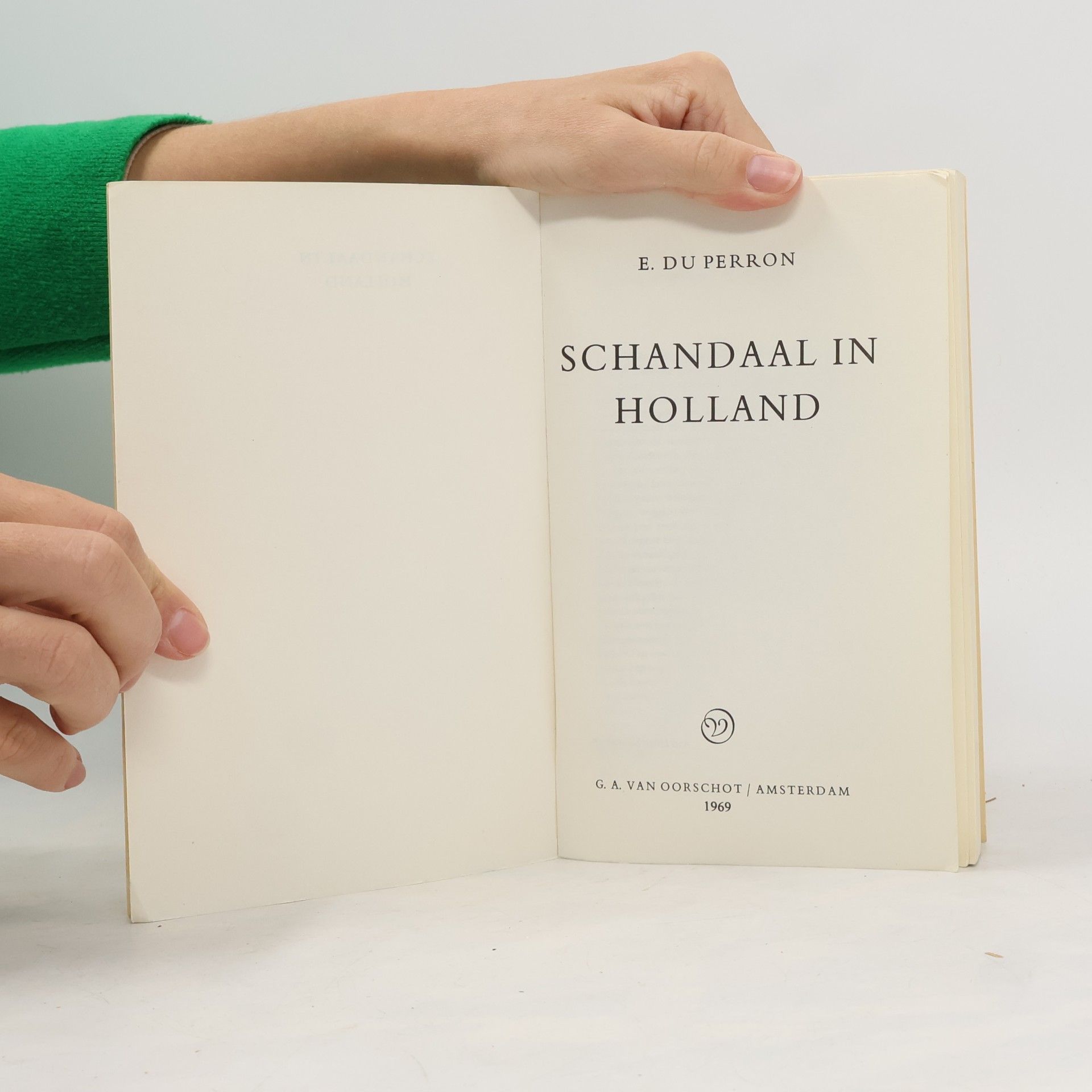 E. du Perron Schandaal in Holland