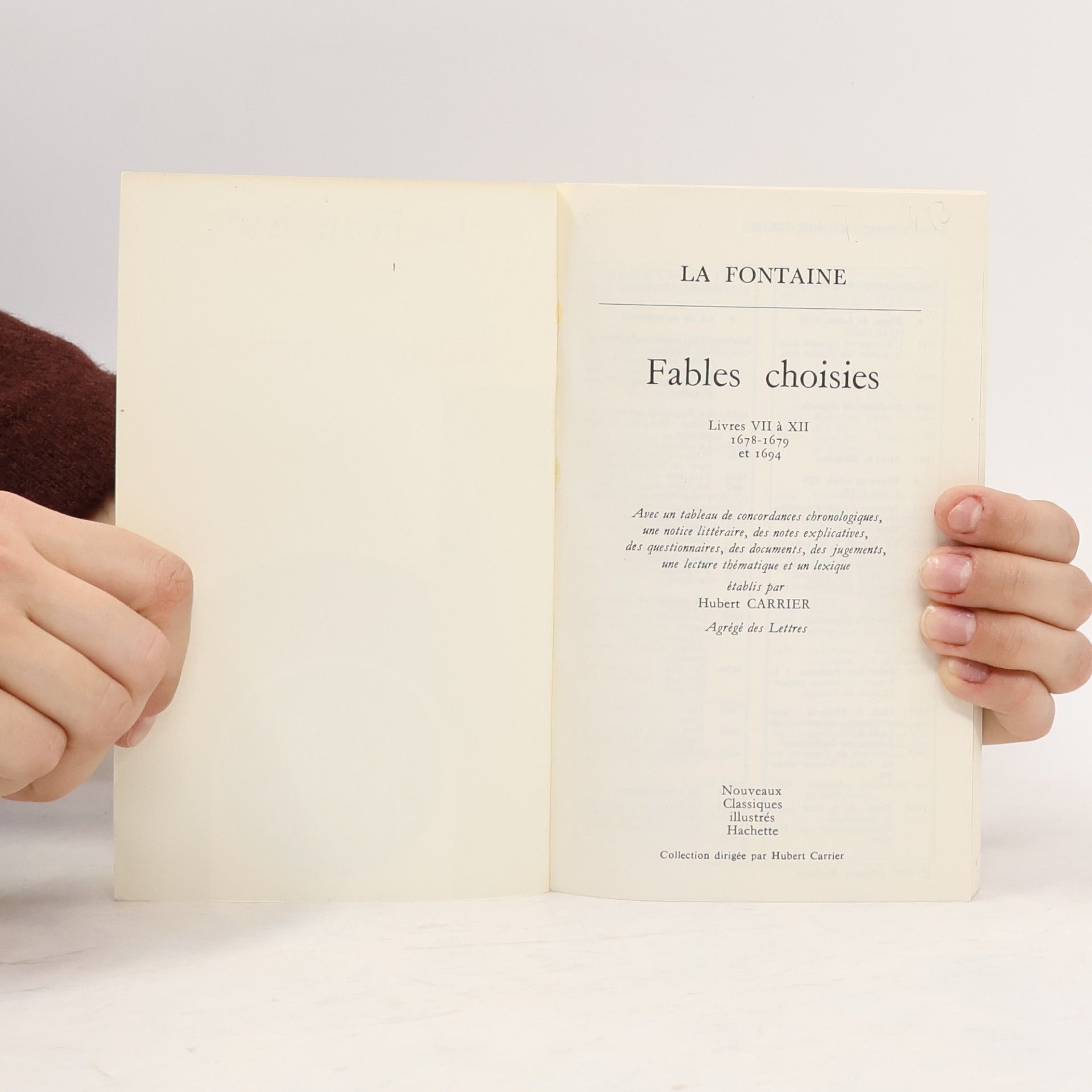 La Fontaine  Fables choisies