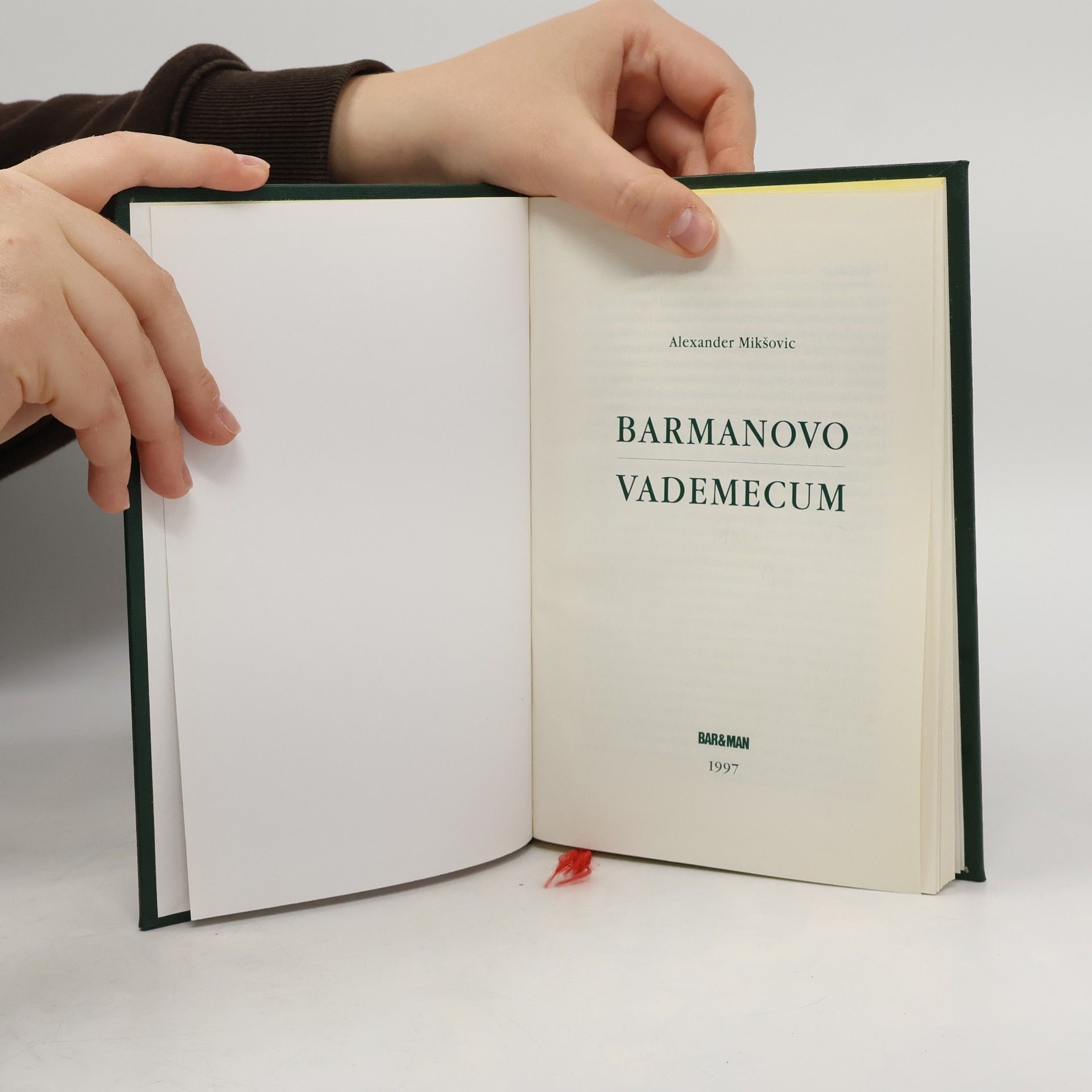 Alexander Mikšovic Barmanovo vademecum