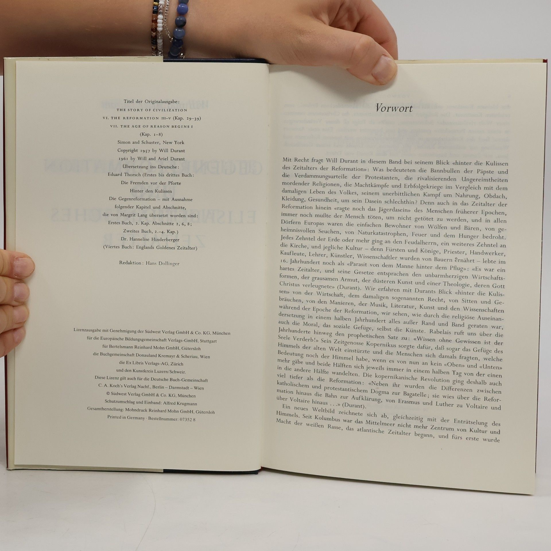 Various authors Durant Kulturgeschichte der Menschheit: Gegenreformation und Elisabethanisches Zeitalter