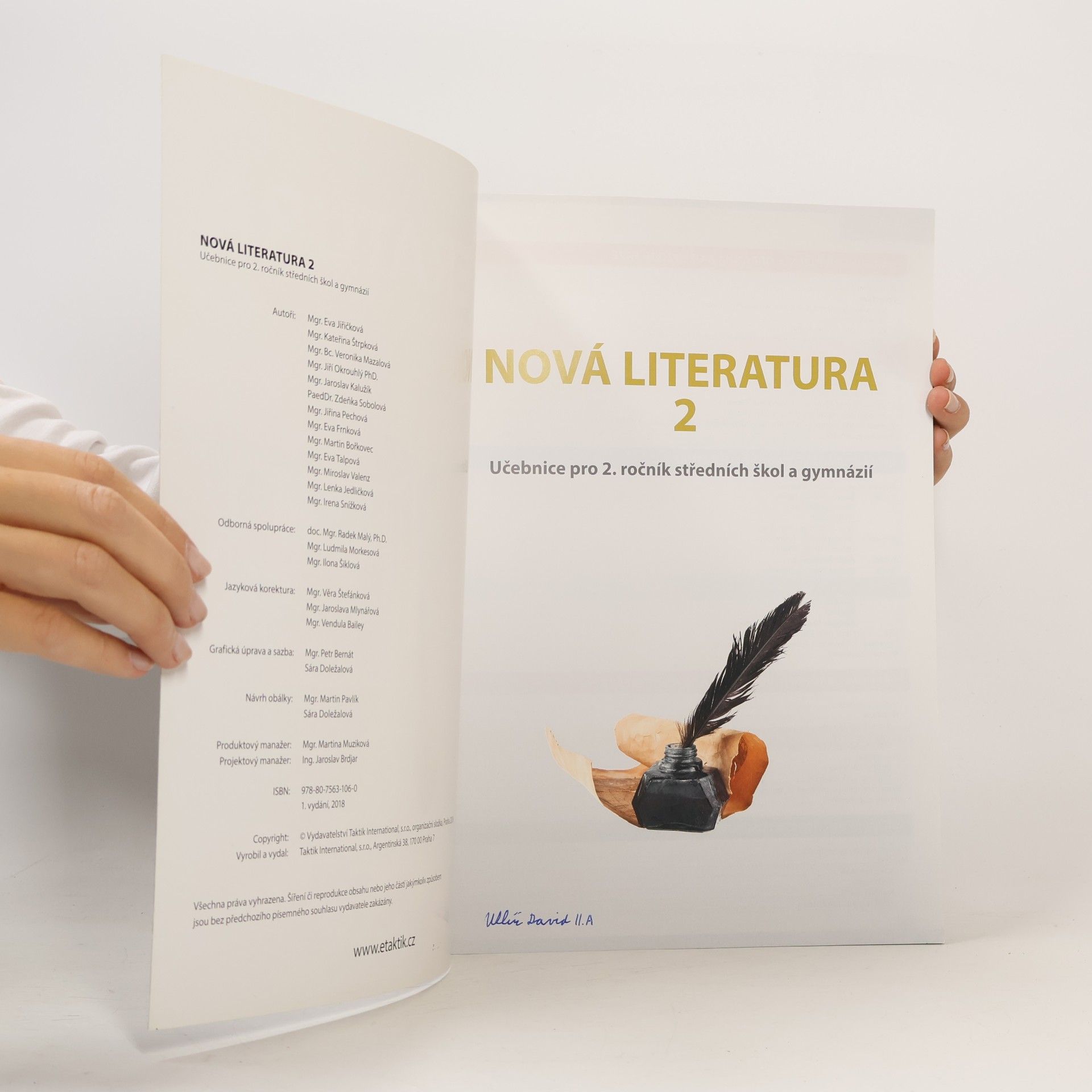 Eva Matylda Jiřičková Nová literatura pro 2.ročník SŠ. Učebnice