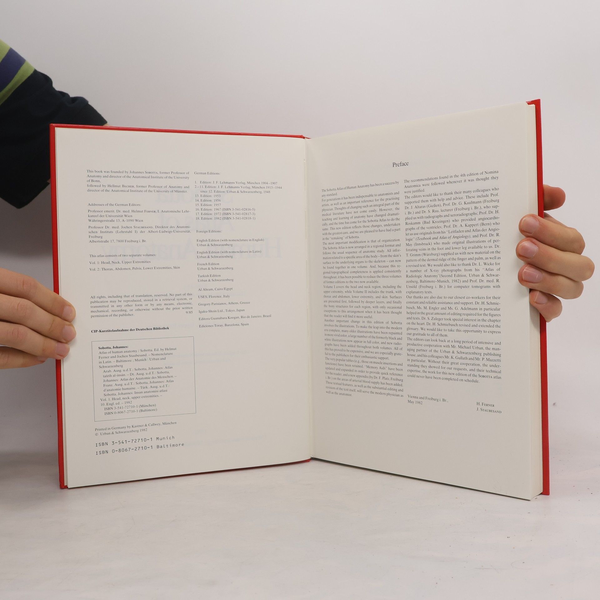 Helmut Ferner Sobotta Atlas of Human Anatomy 1