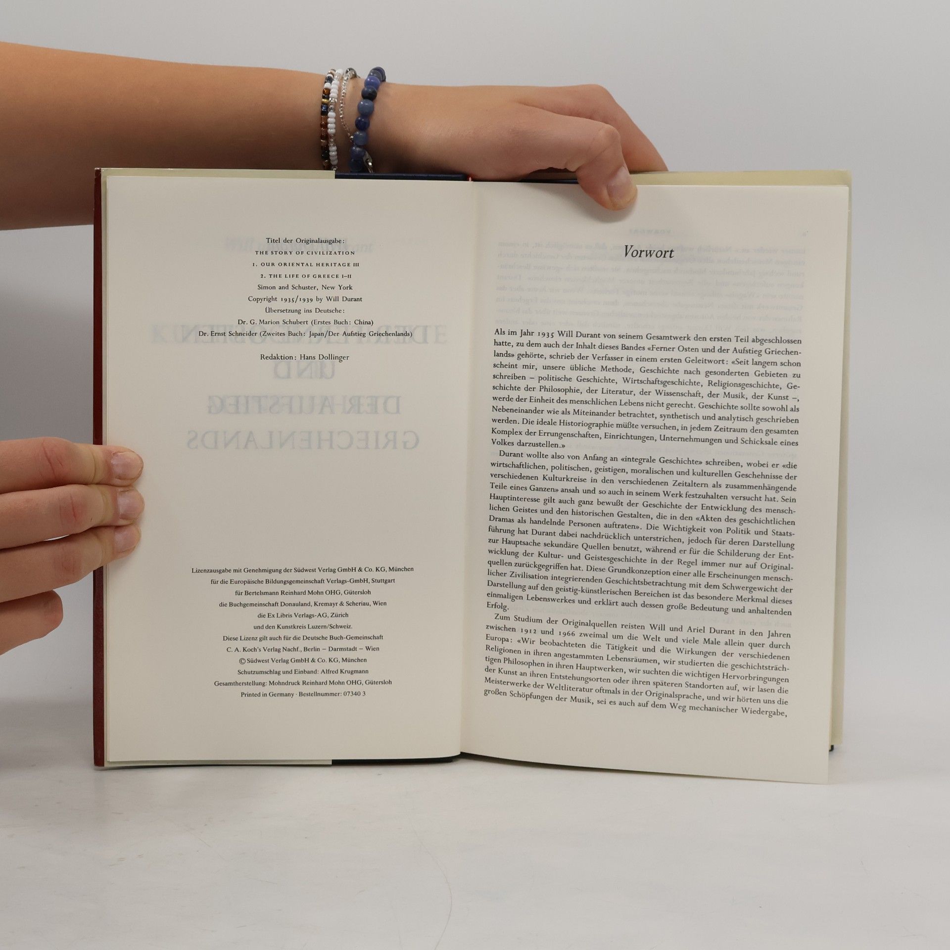 Will Durant Kulturgeschichte der Menschheit