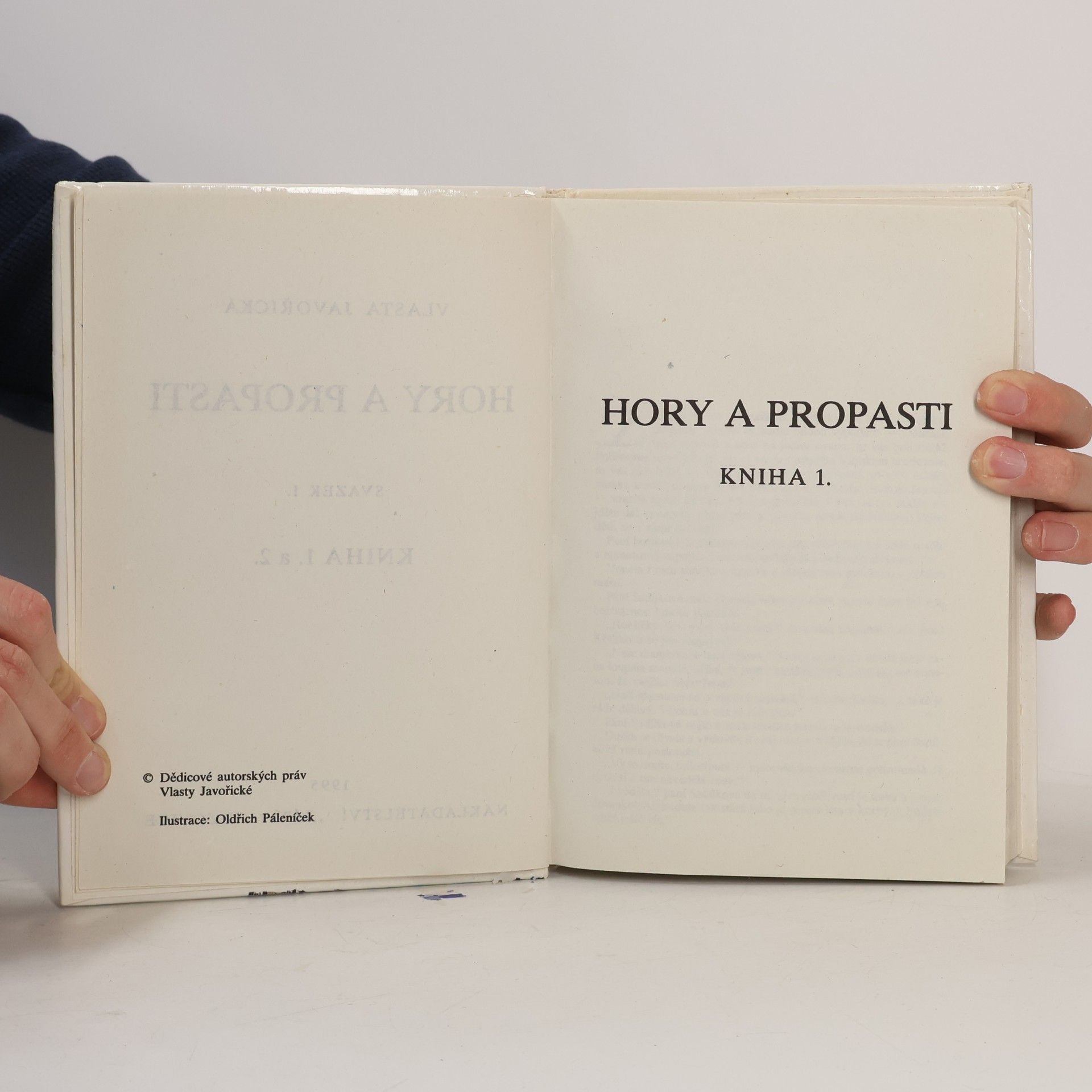Vlasta Javořická Hory a propasti. Svazek I. Kniha 1