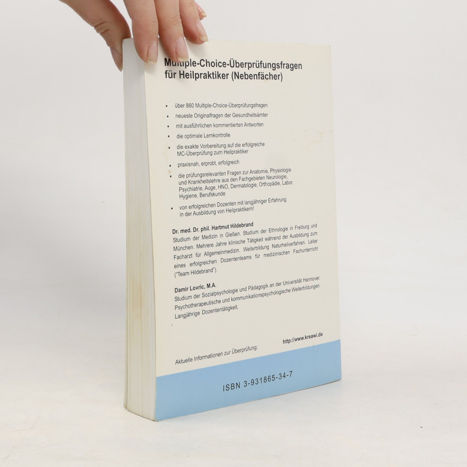 Hartmut Hildebrand Multiple-Choice-Überprüfungsfragen für Heilpraktiker