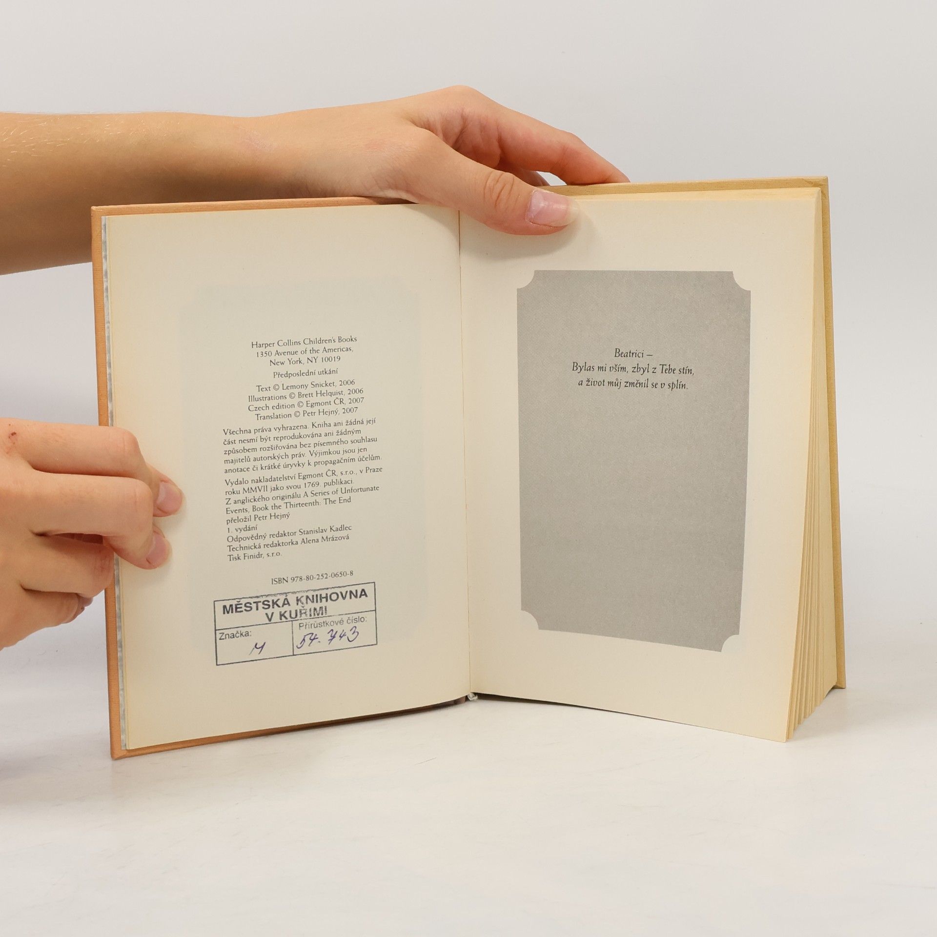 Lemony Snicket Řada nešťastných příhod. Kniha třináctá, Konec