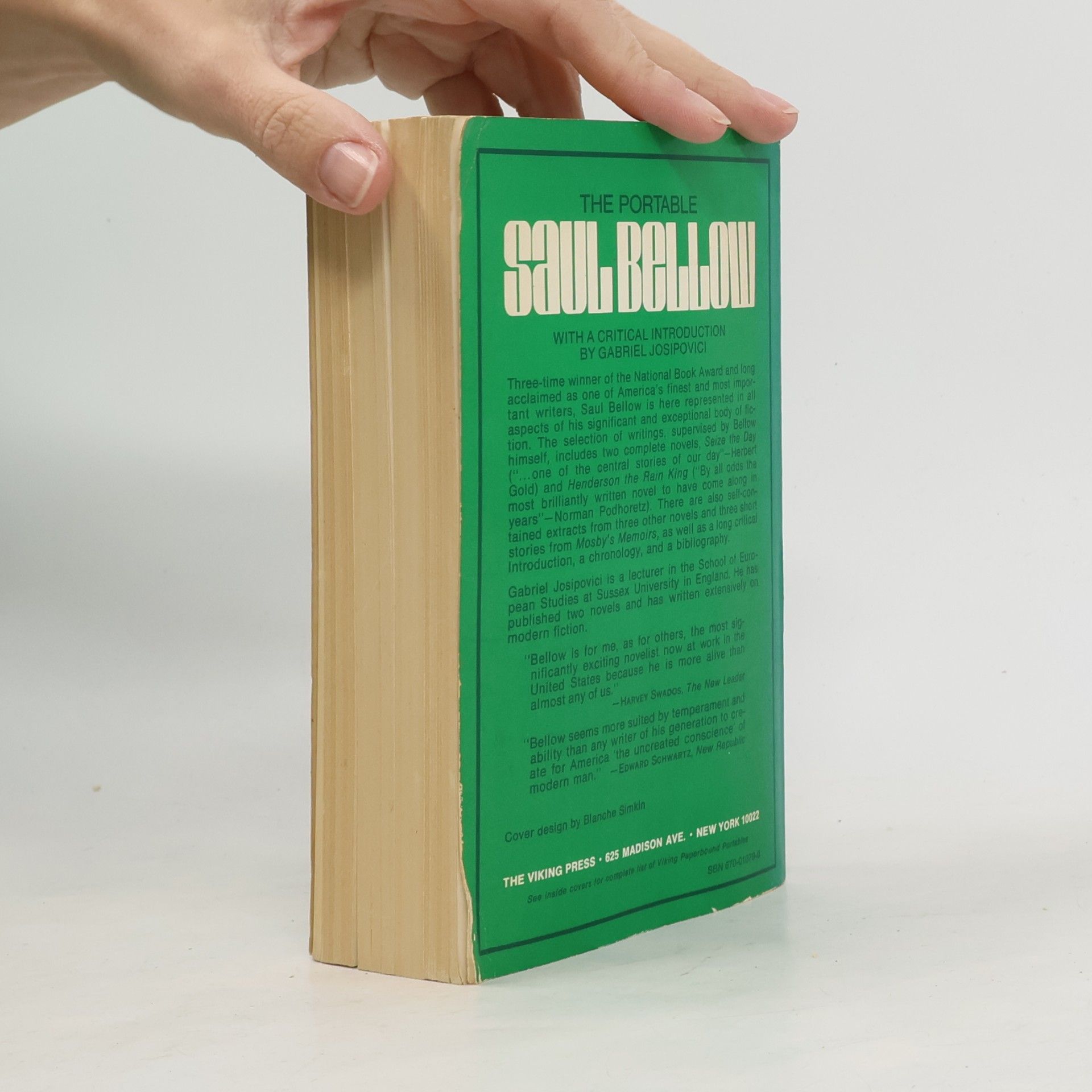 Saul Bellow The Portable Library, Saul Bellow