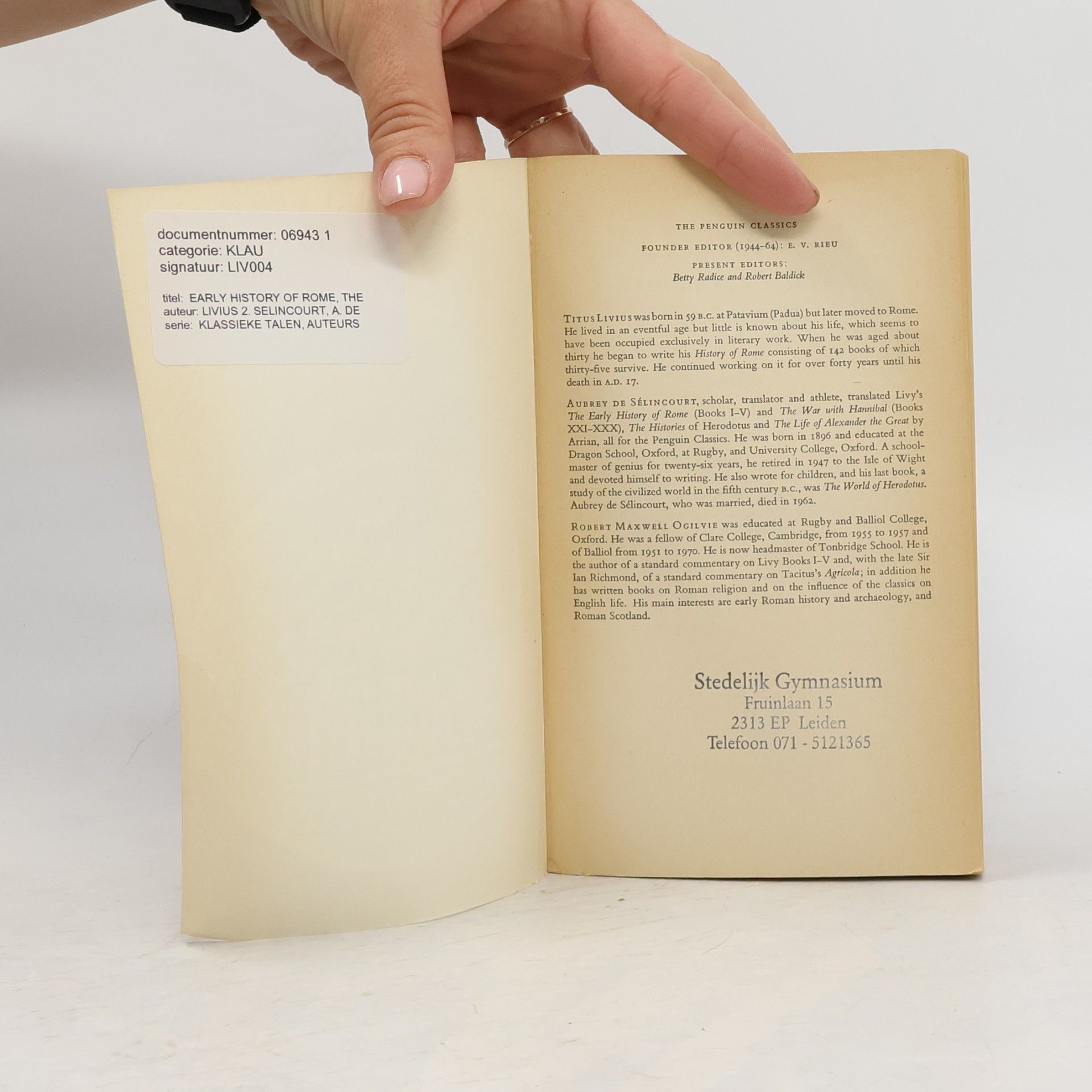 Kolektiv autorů The Early History of Rome