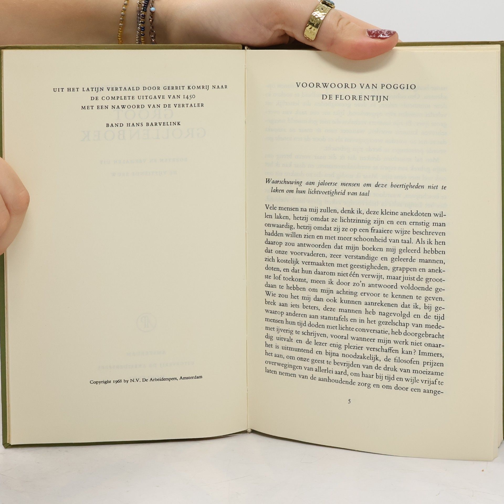 Poggio De Florentijn Groot Grollenboek