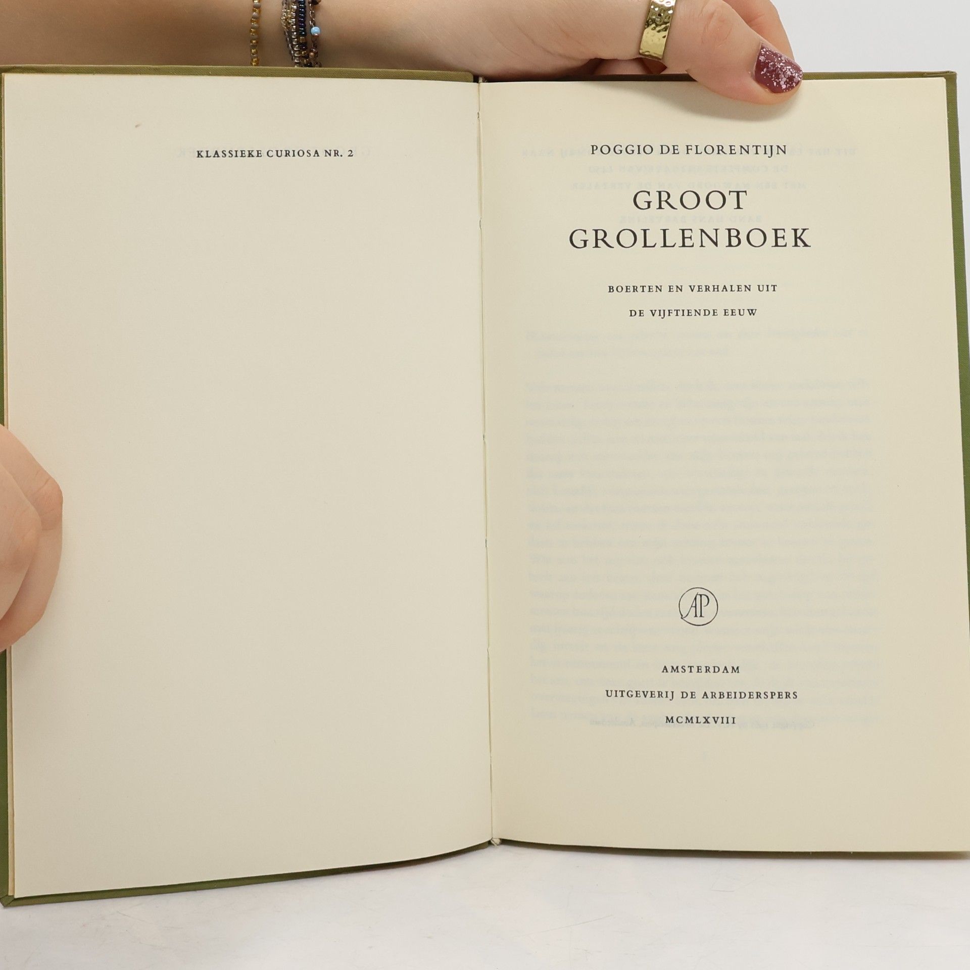 Poggio De Florentijn Groot Grollenboek