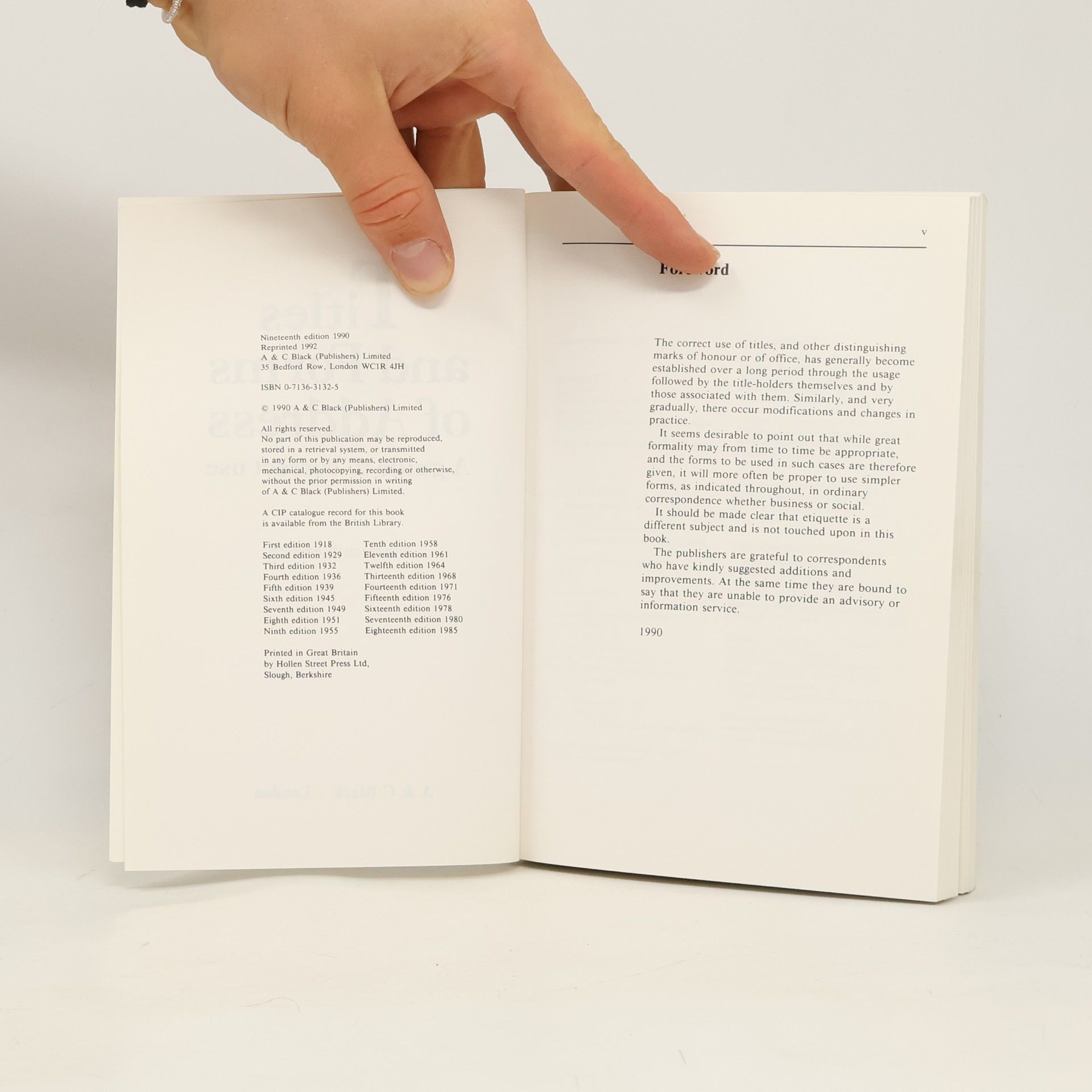 Titles and Forms of Address