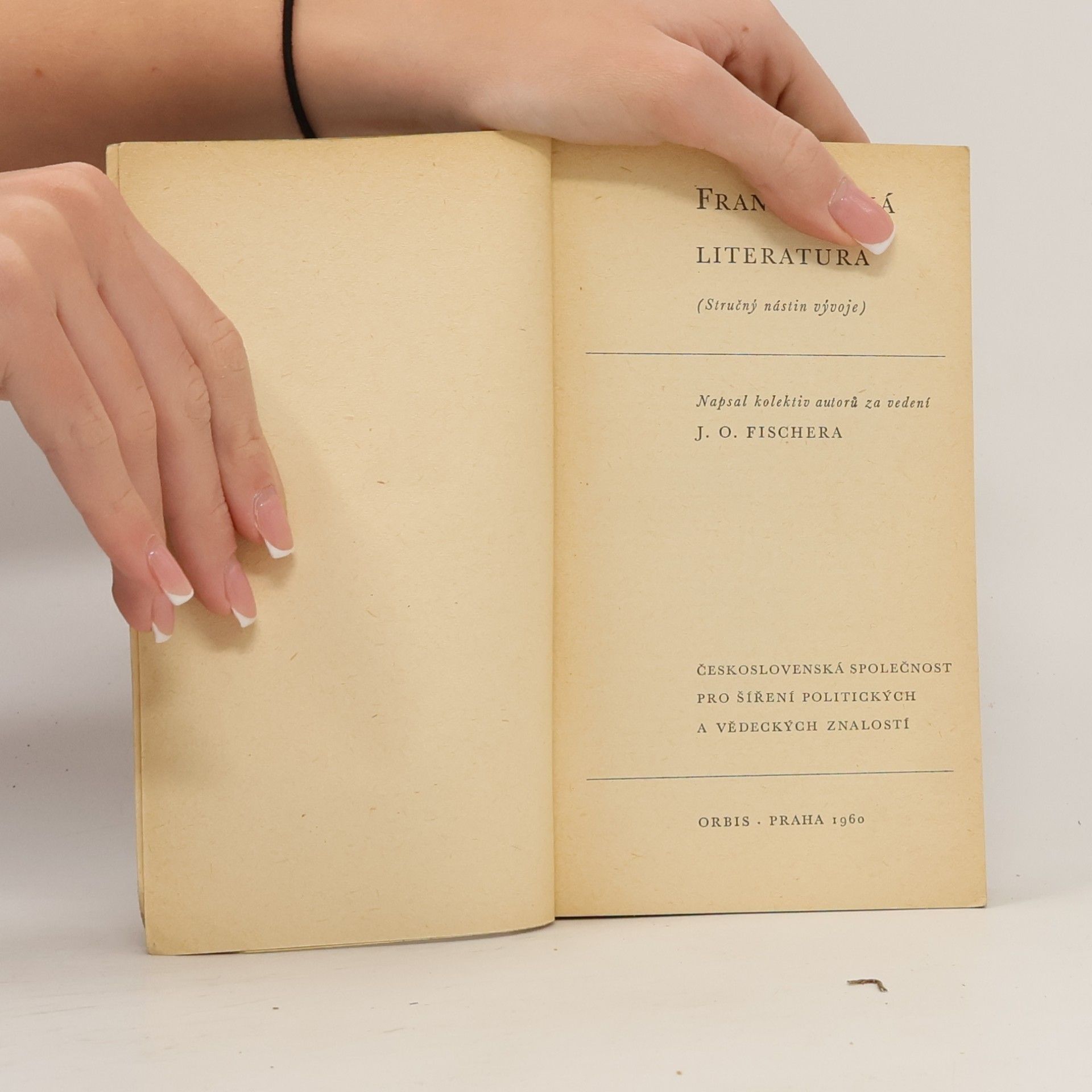 Jan Otokar Fischer Malá moderní encyklopedie 20. Francouzská literatura