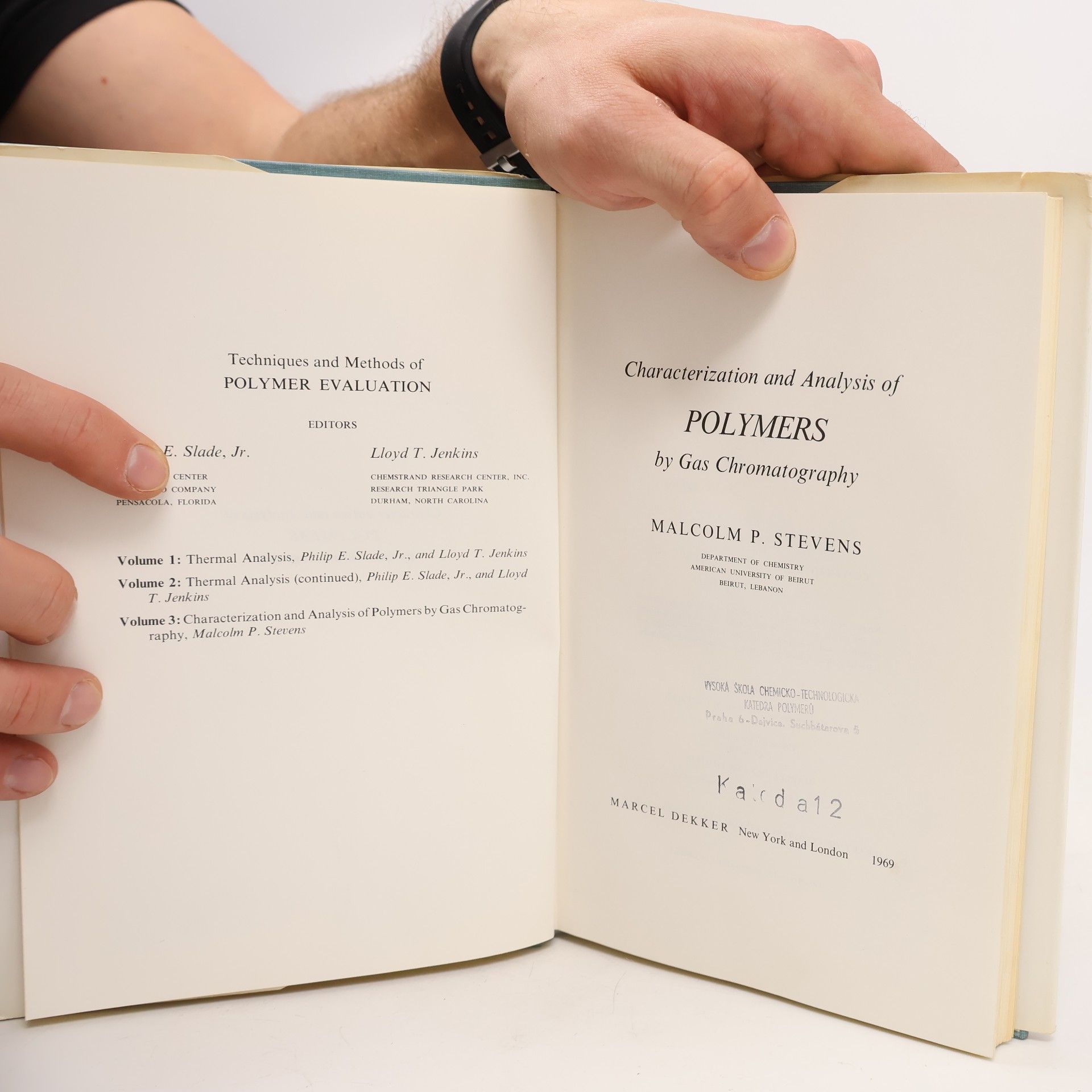 Malcolm P Stevens Characterization and Analysis of Polymers by Gas Chromatography