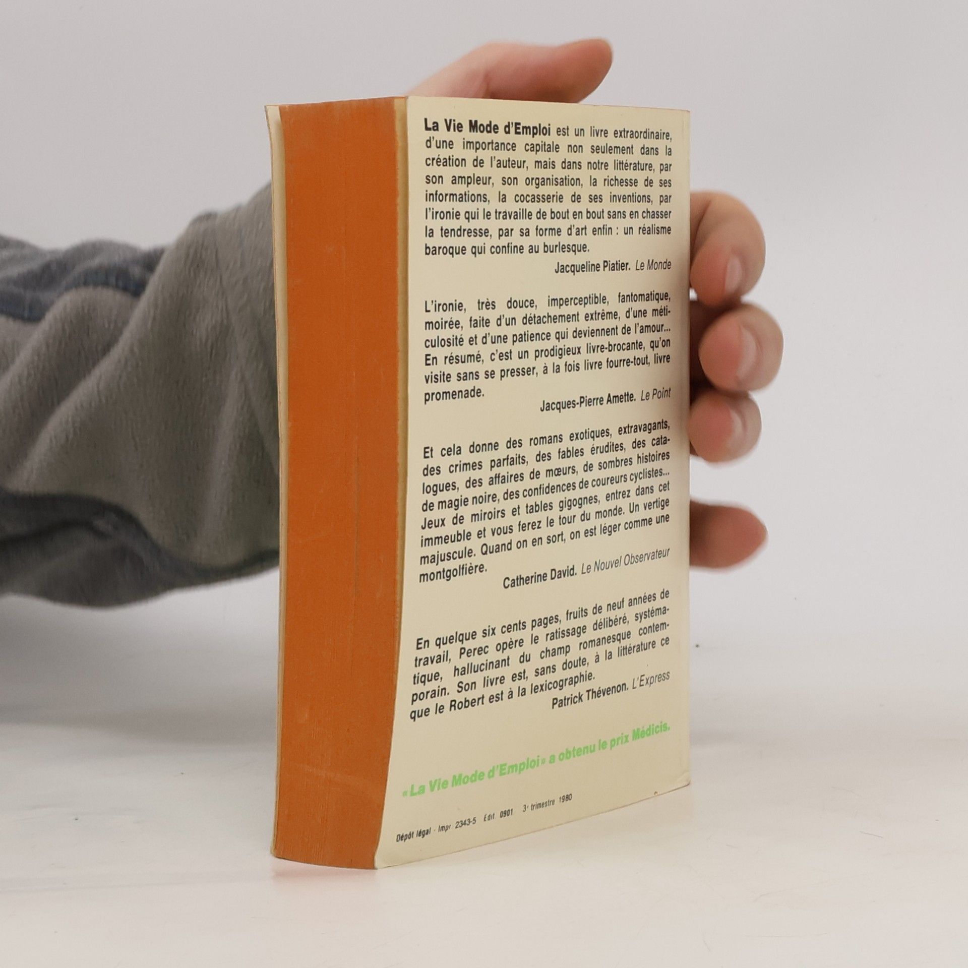 Georges Perec La vie mode d'emploi