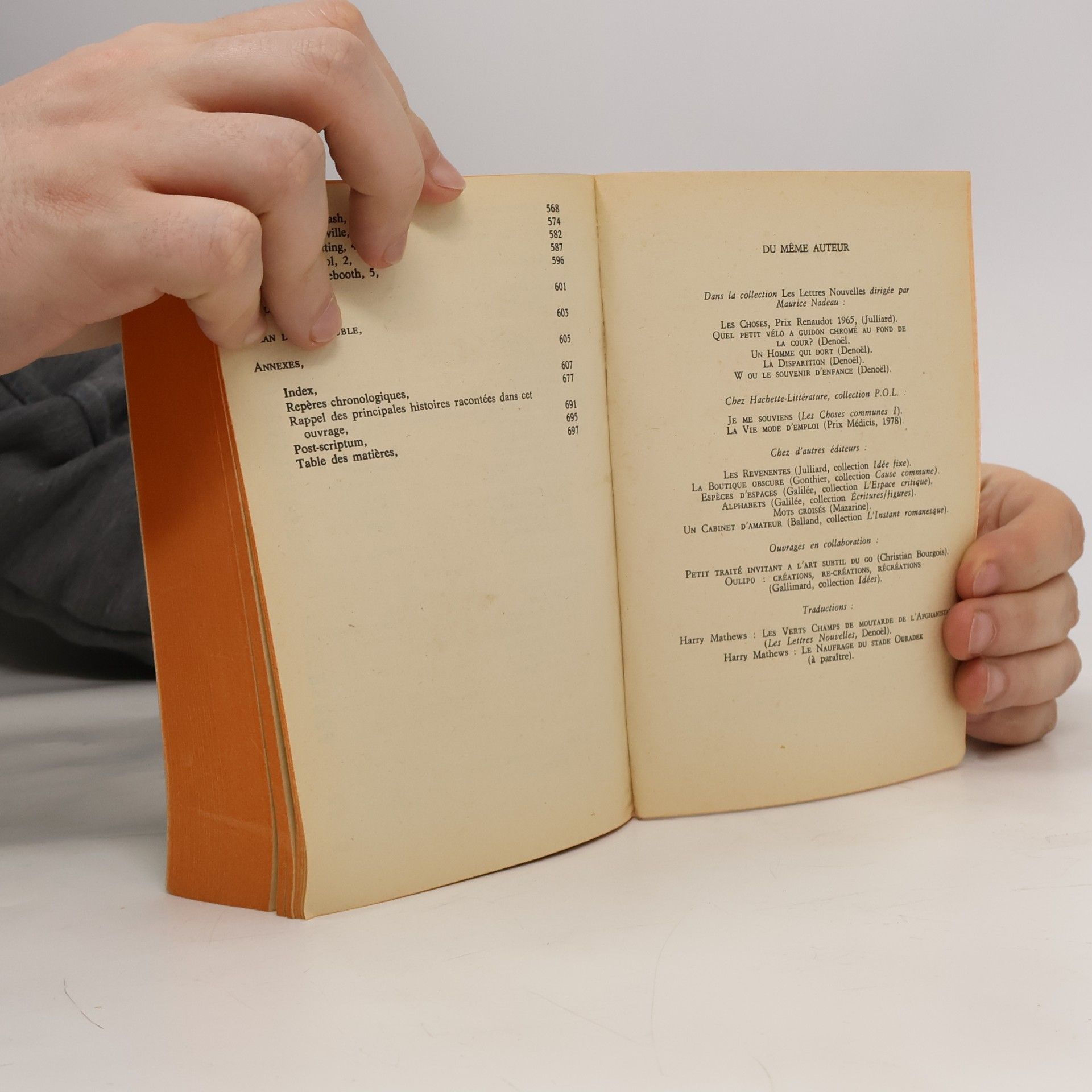 Georges Perec La vie mode d'emploi