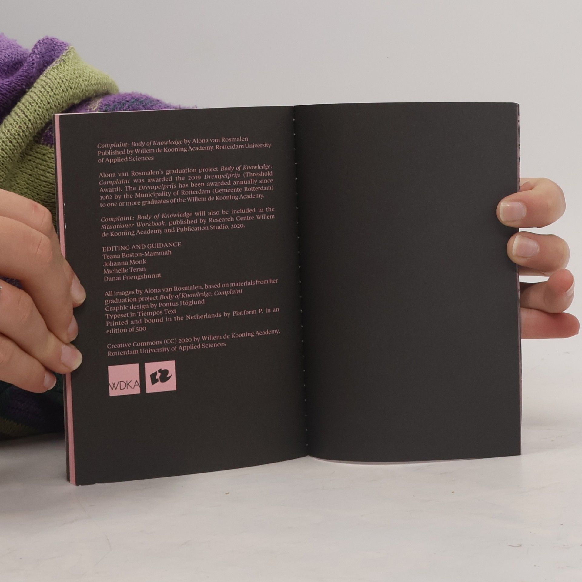 Alona Van Rosmalen Complaint. Body of Knowledge