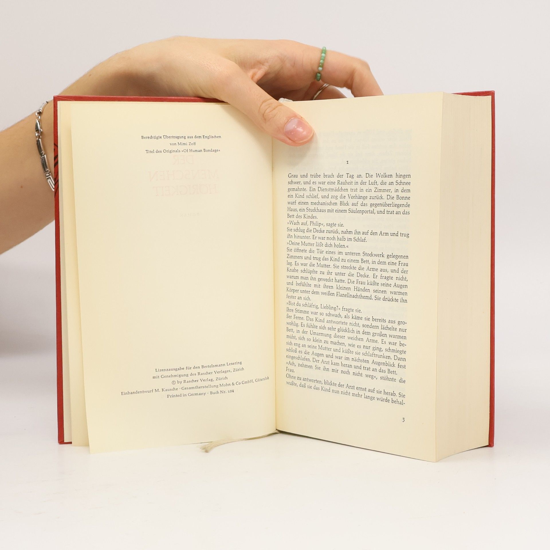 Somerset Maugham Der Menschen Hörigkeit