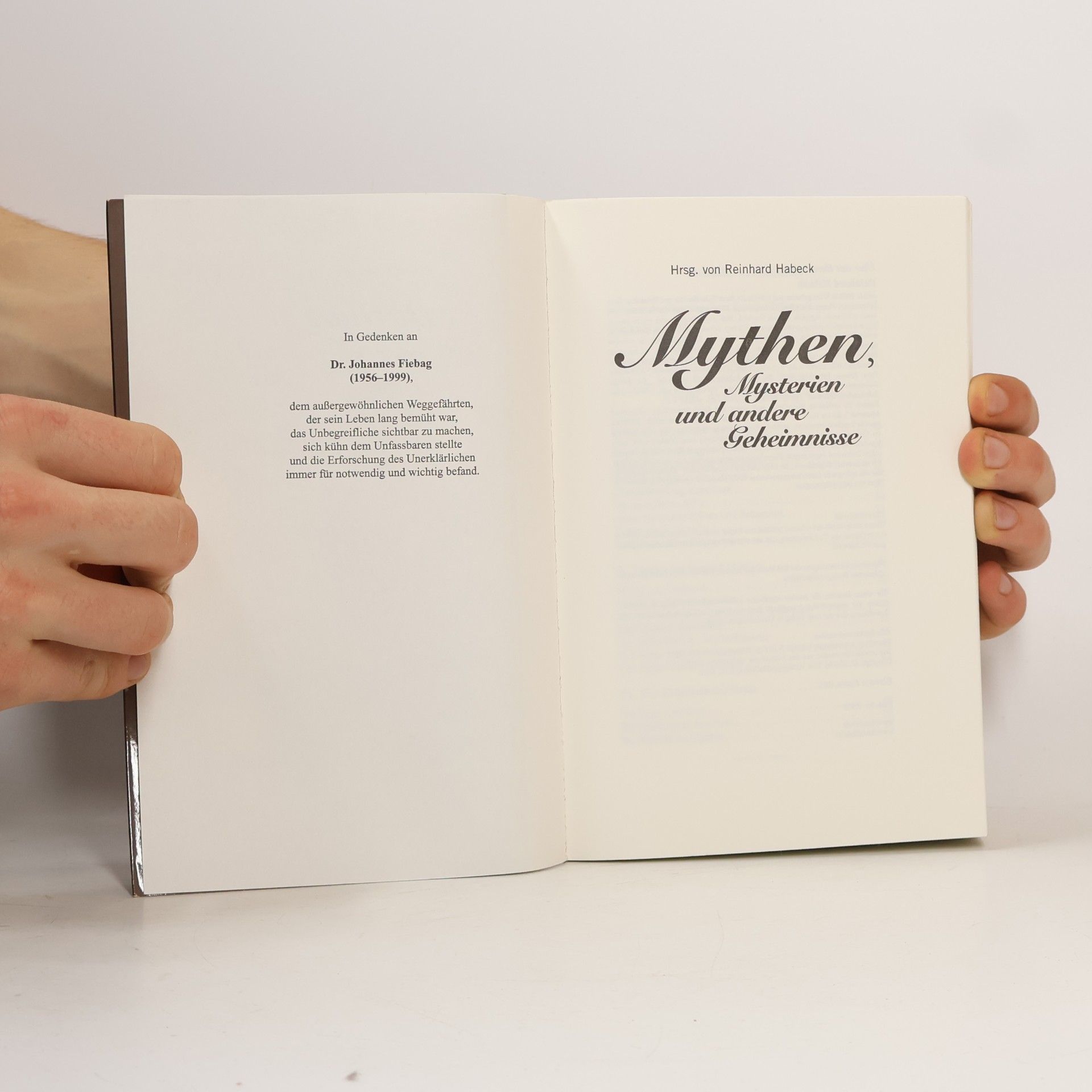 Reinhard Habeck Mythen, Mysterien und andere Geheimnisse