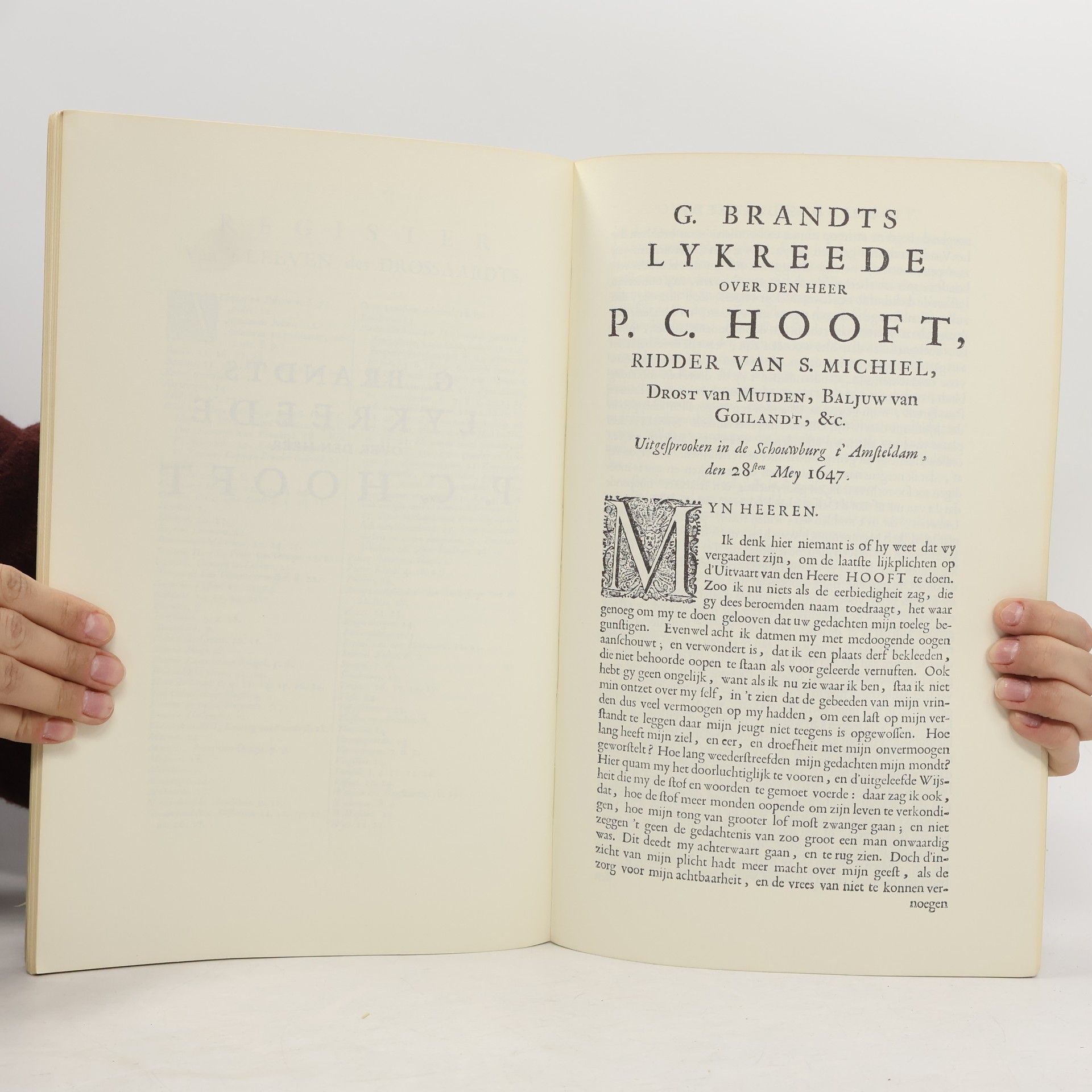 Geeraardt Brandt Pieter Corneliszoon Hooft "Deez vermaarde man"