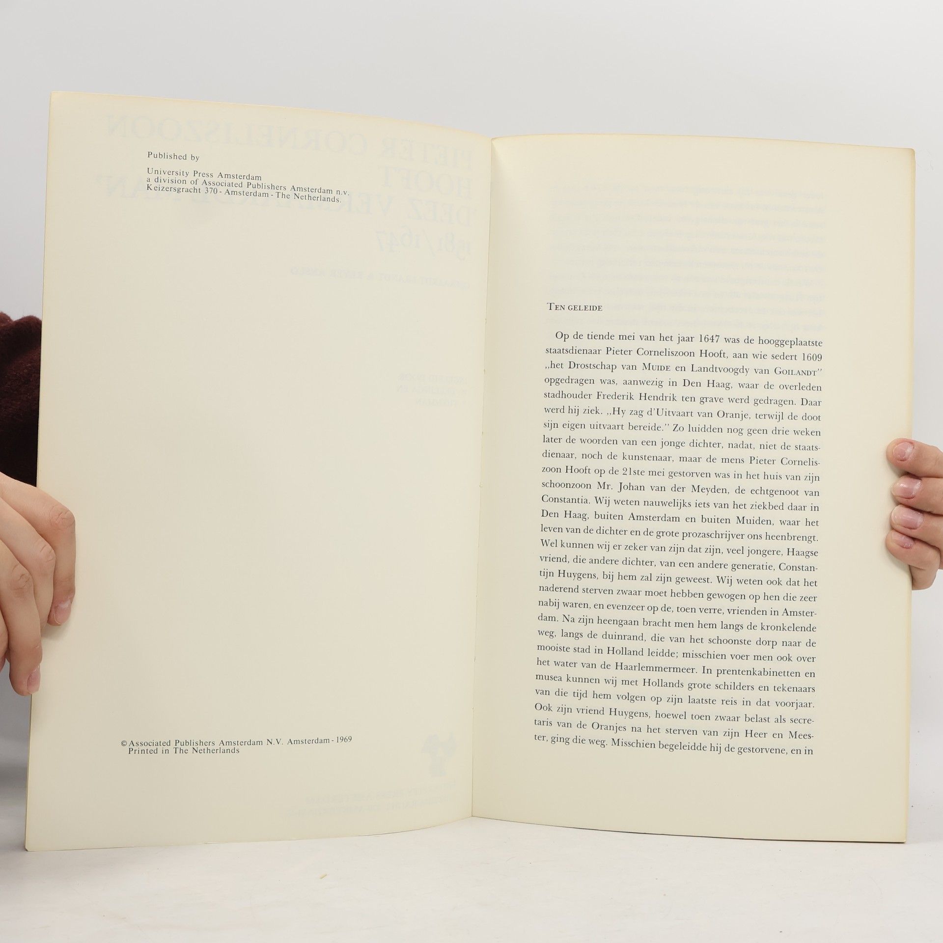 Geeraardt Brandt Pieter Corneliszoon Hooft "Deez vermaarde man"