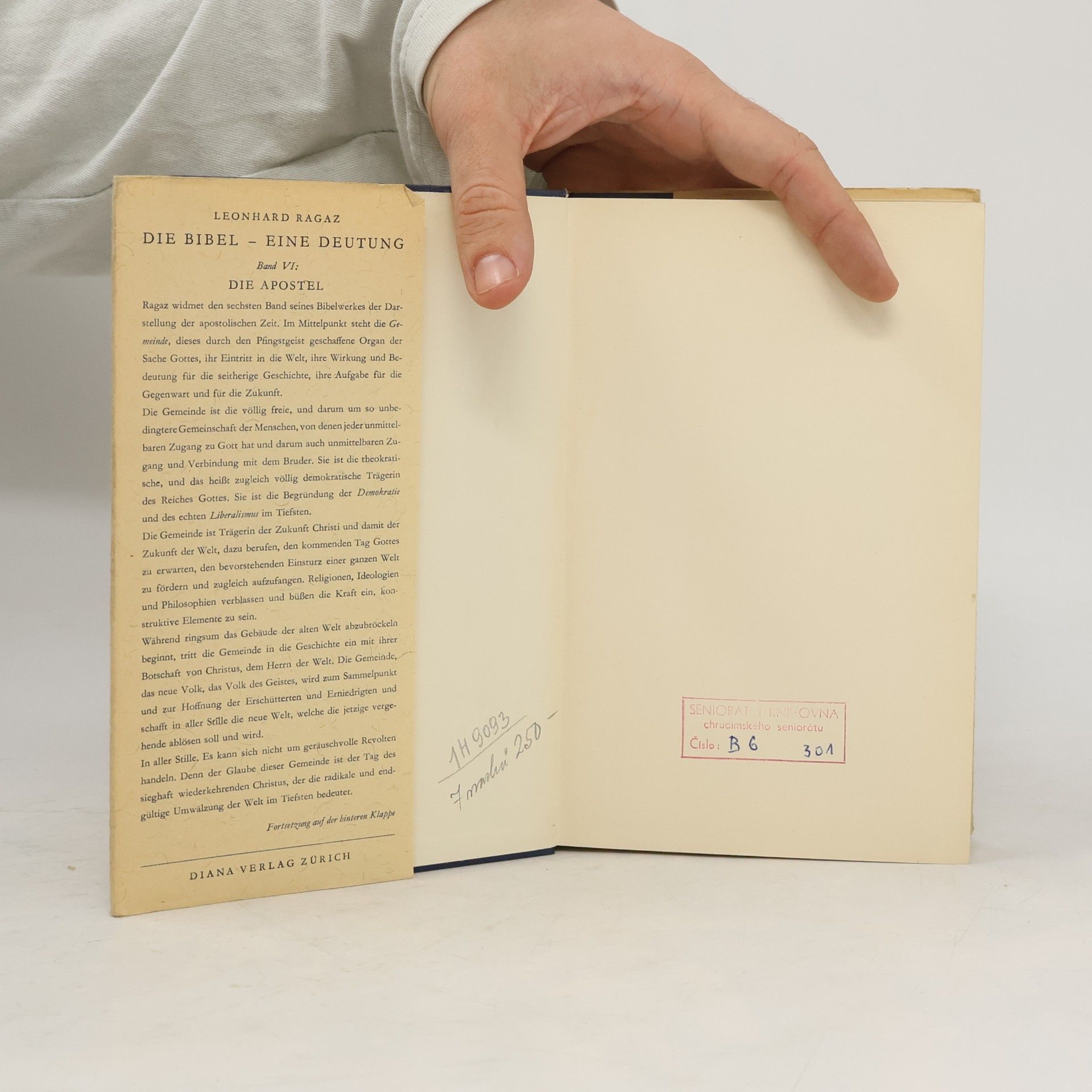Leonhard Ragaz Die Bibel eine Deutung. Band VI
