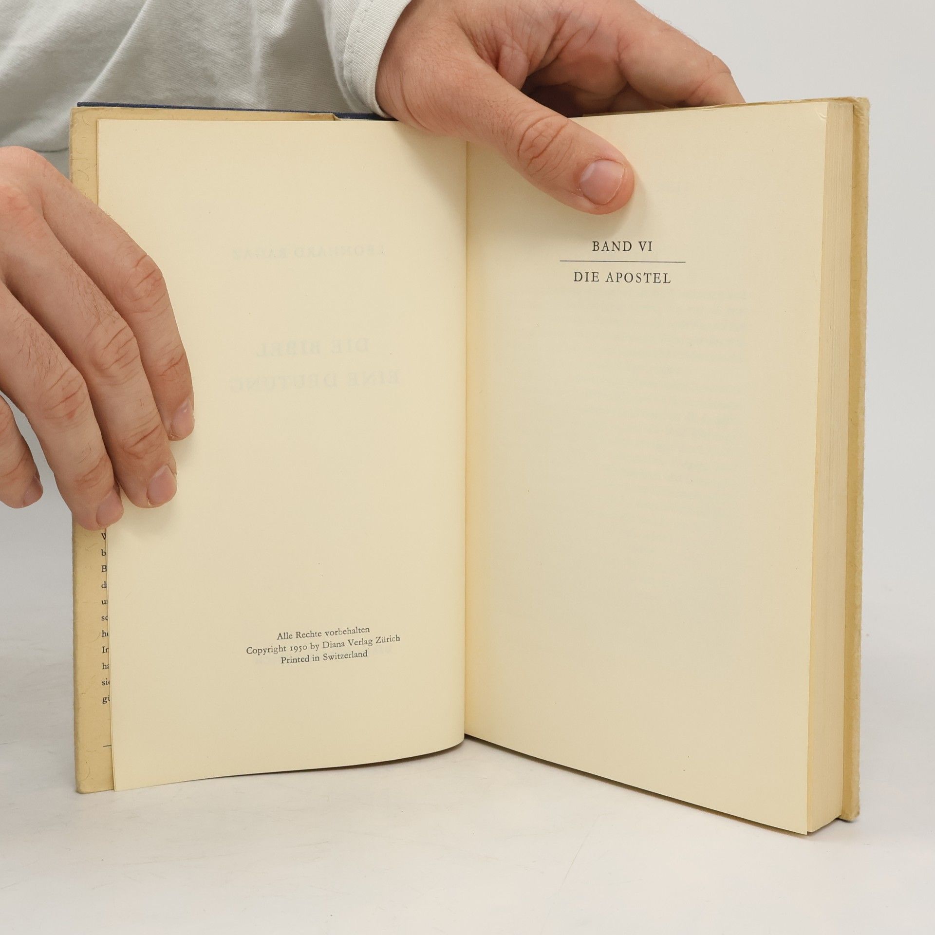 Leonhard Ragaz Die Bibel eine Deutung. Band VI