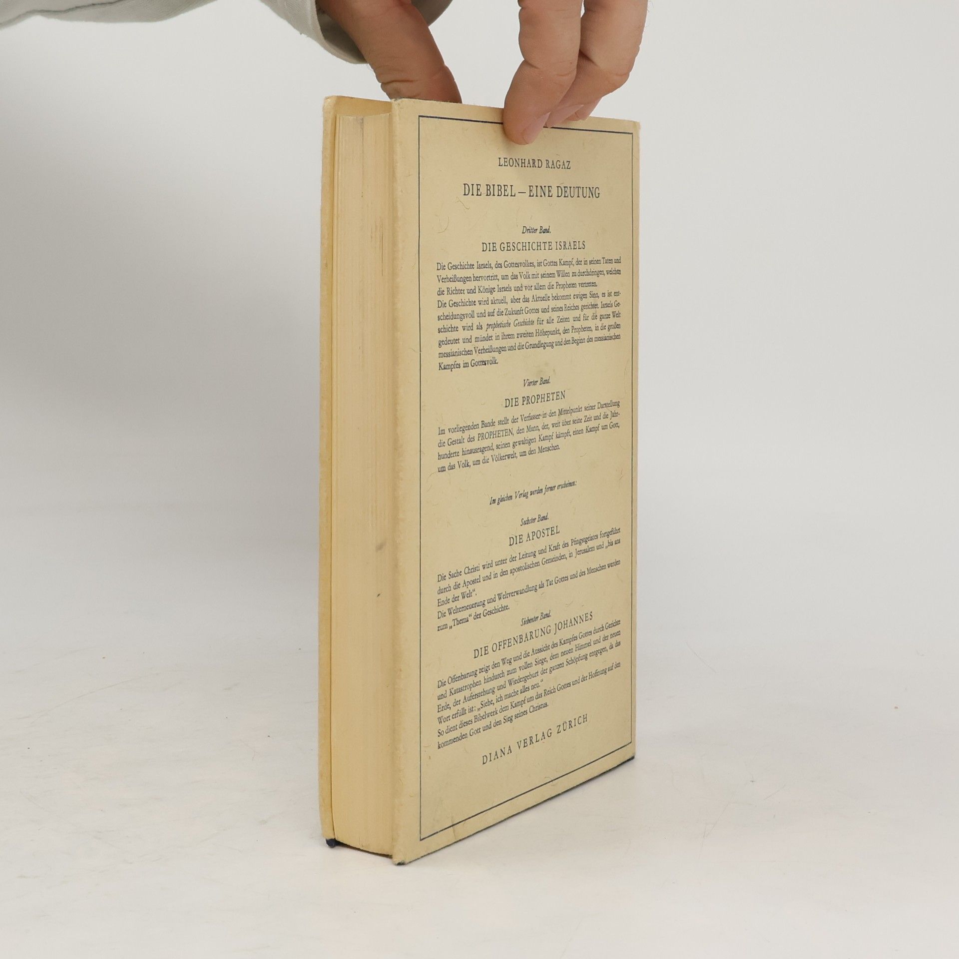 Leonhard Ragaz Die Bibel. Eine Deutung V