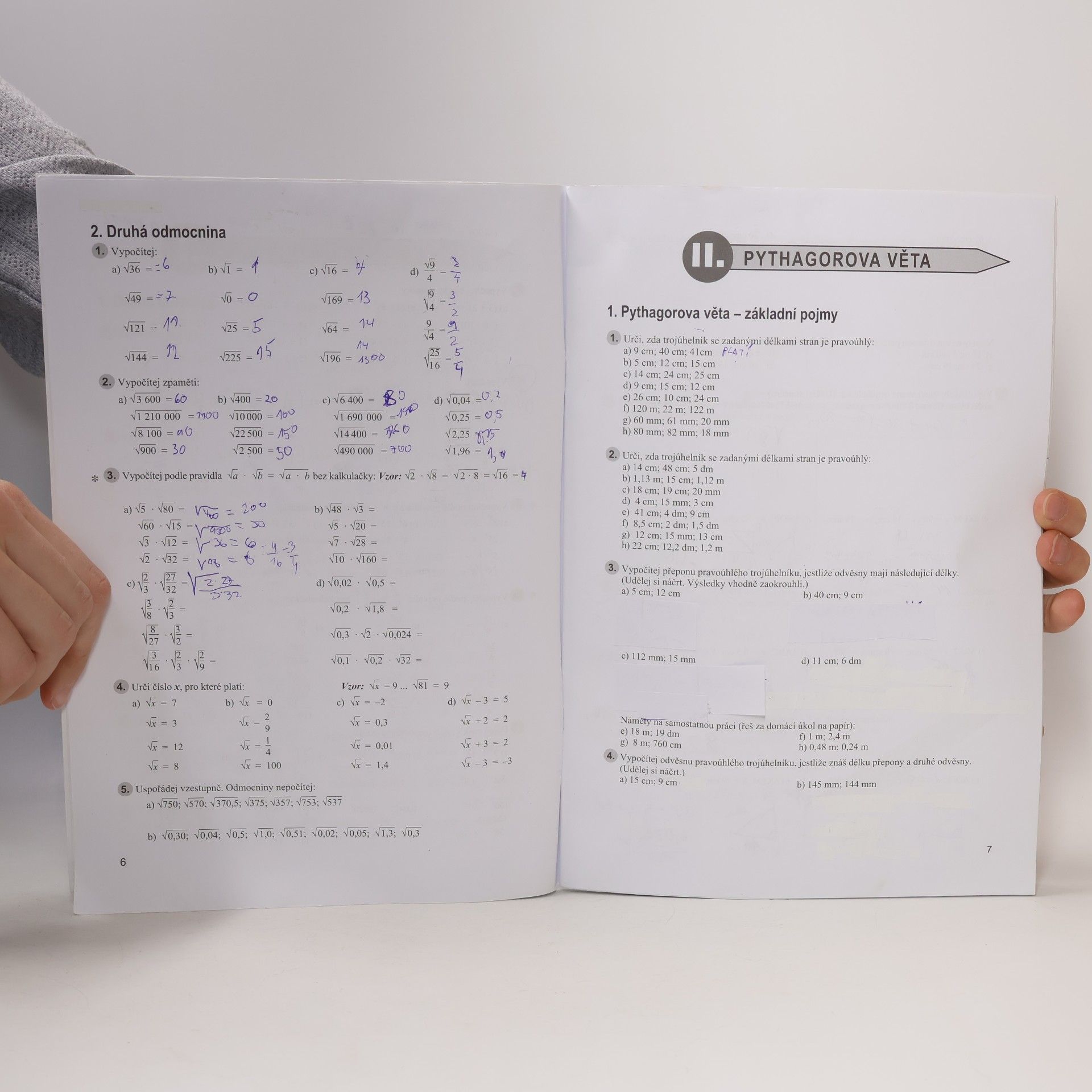 Jitka Boušková Matematika 8 pro základní školy Algebra Pracovní sešit