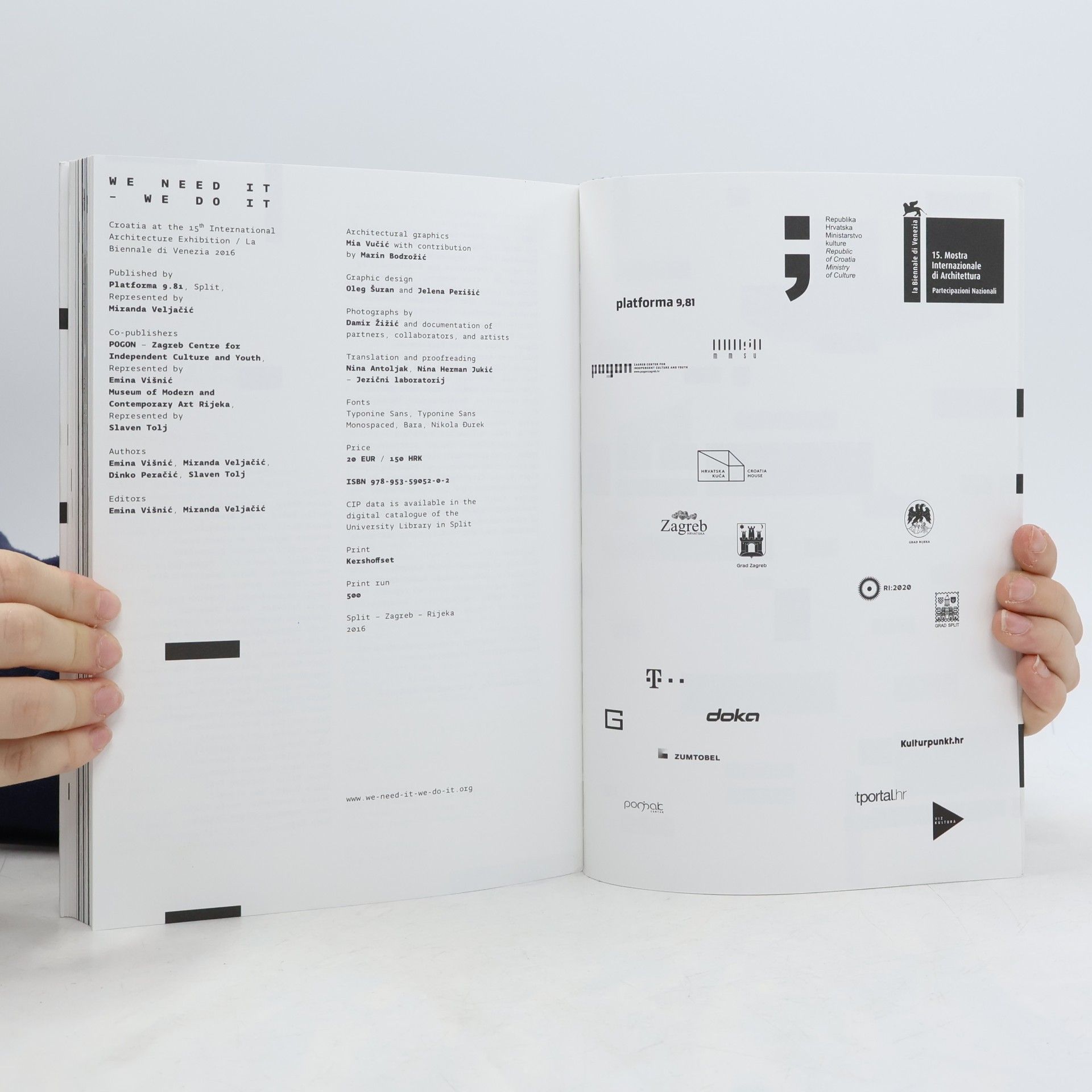 Dinko Peračić We Need It We Do It: Croatia at the 15th International Architecture Exhibition / La Biennale di Venezia 2016