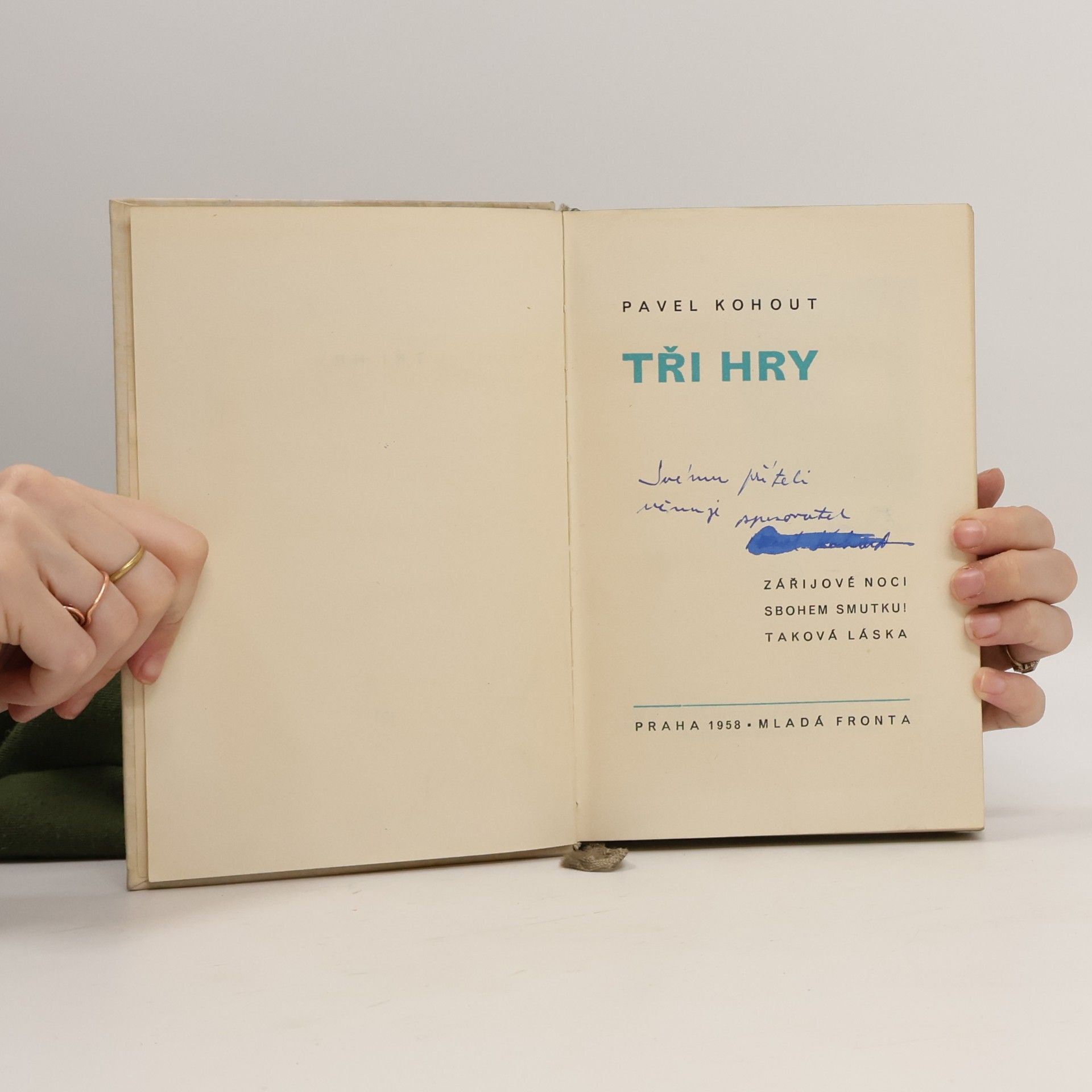 Pavel Kohout Tři hry