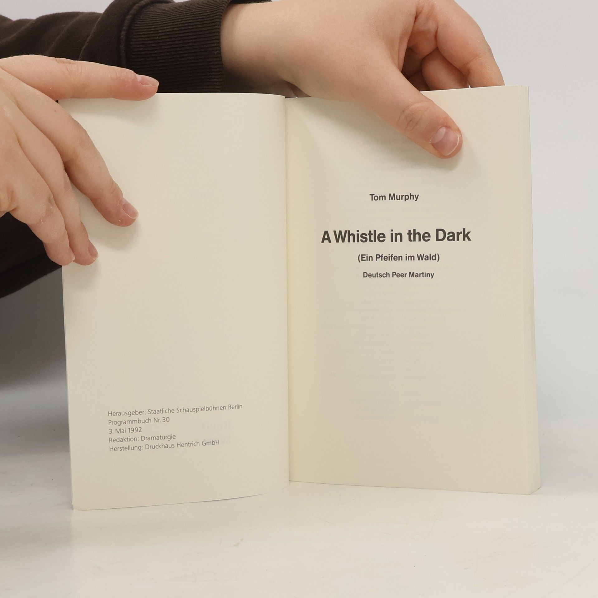 Tom Murphy A Whistle in the Dark