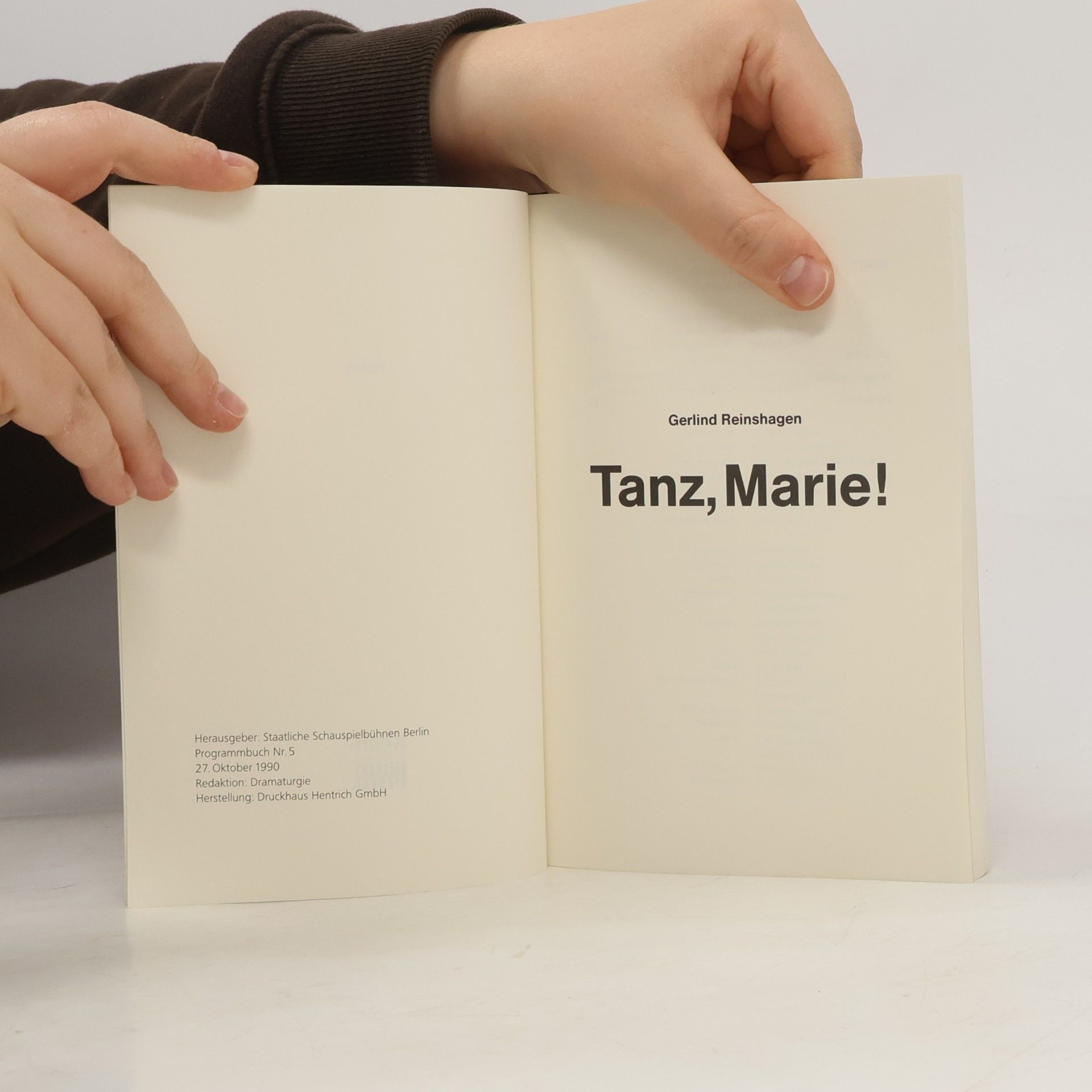 Gerlind Reinshagen Tanz, Marie!