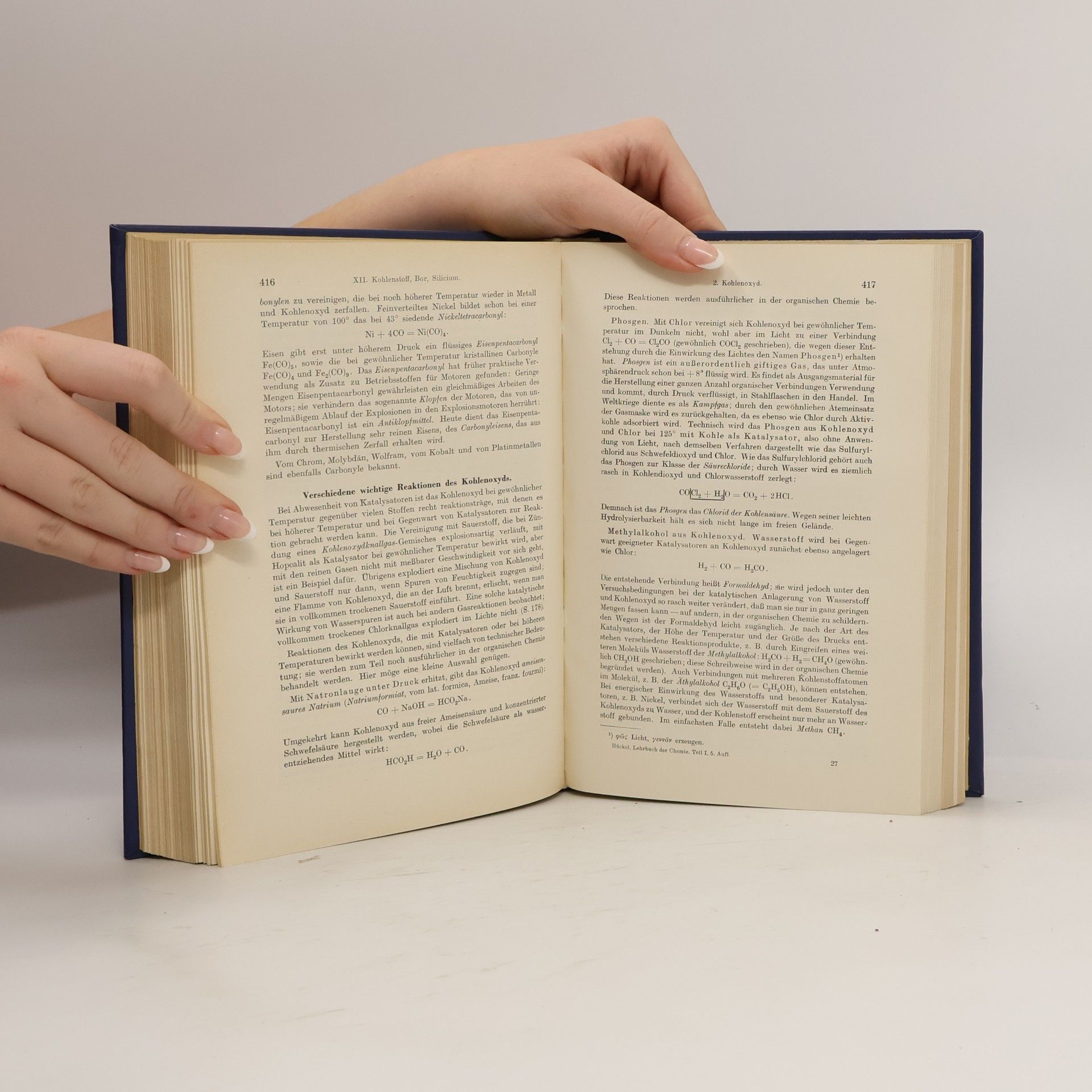 Walter Hückel Lehrbuch der Chemie