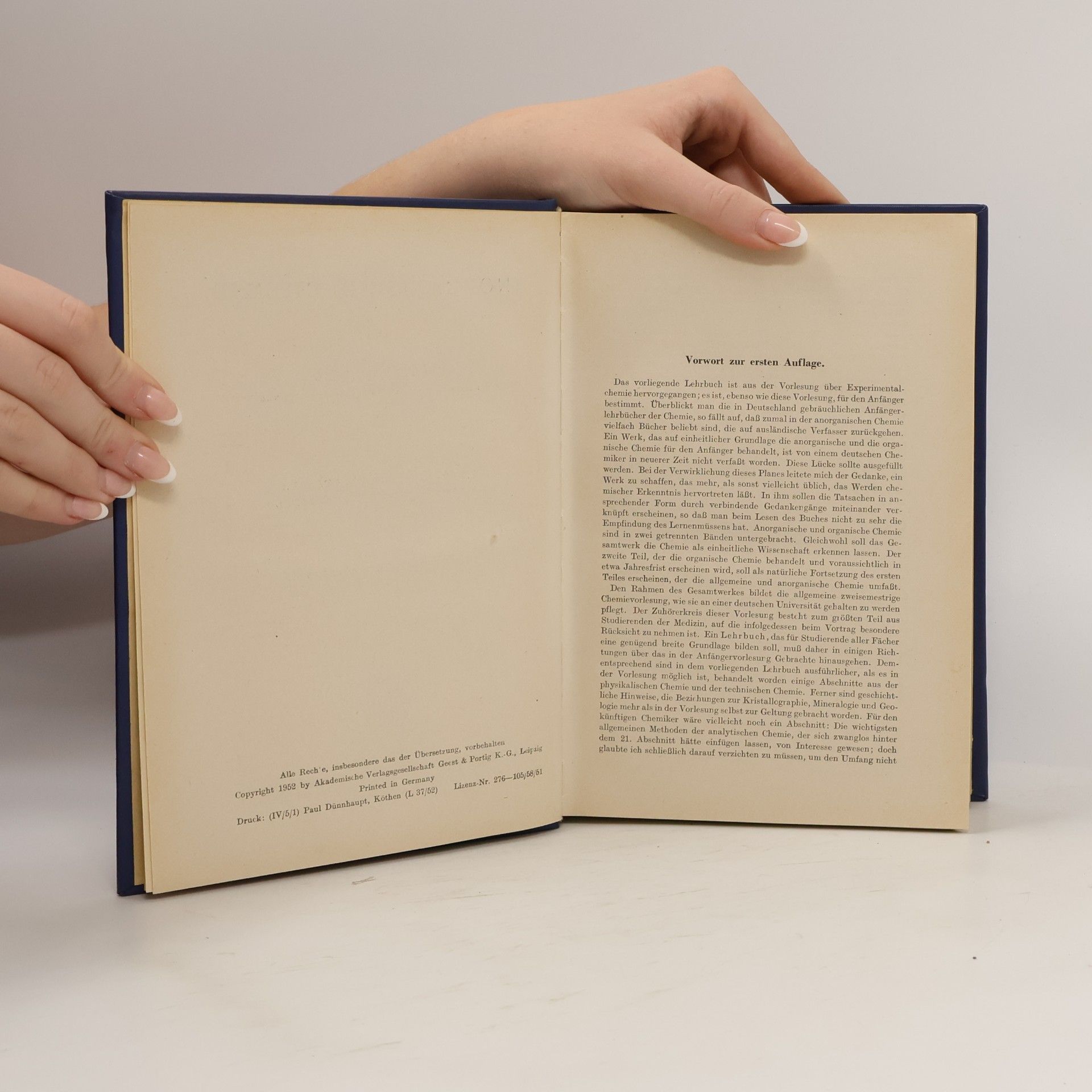 Walter Hückel Lehrbuch der Chemie
