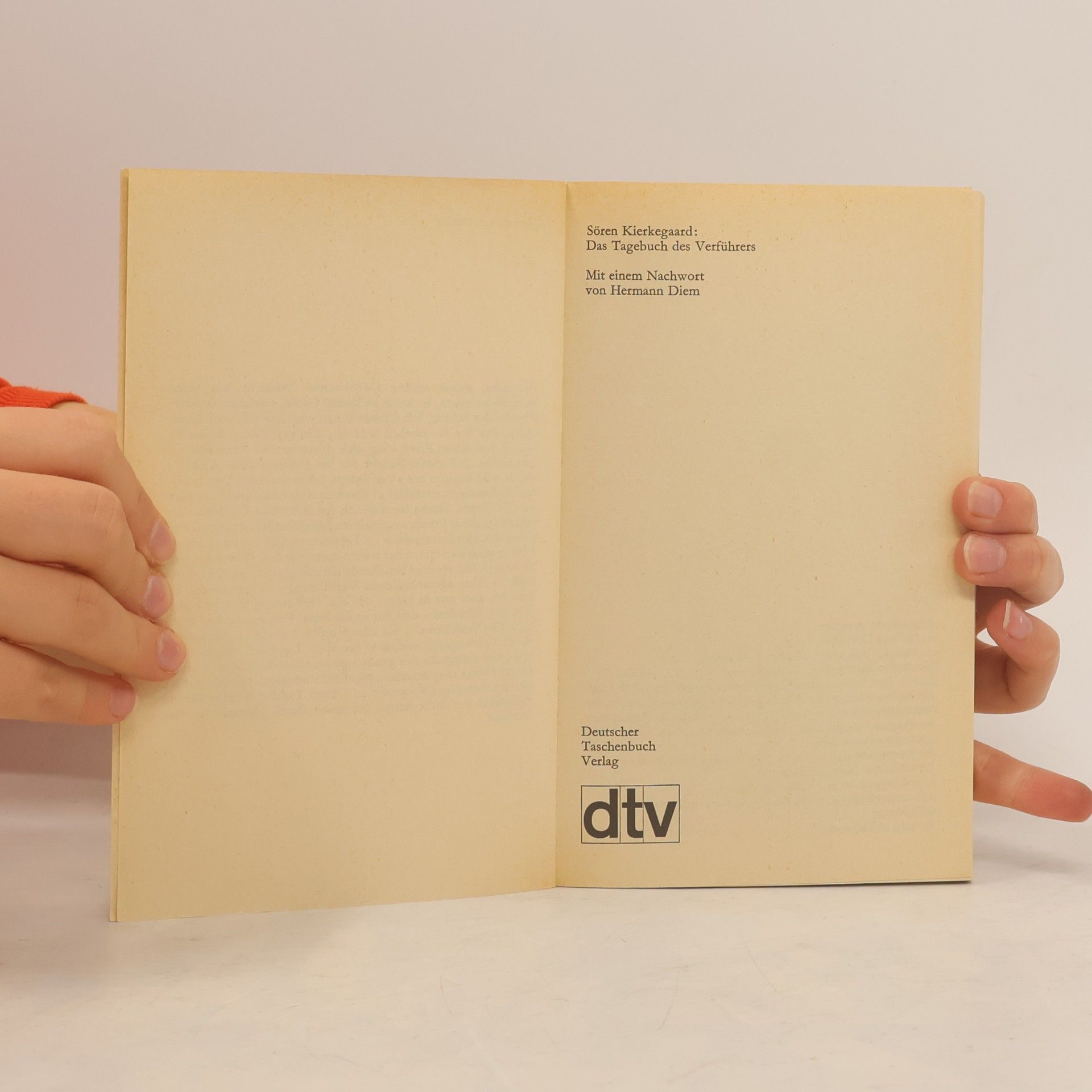 Soren Kierkegaard Das Tagebuch des Verführers